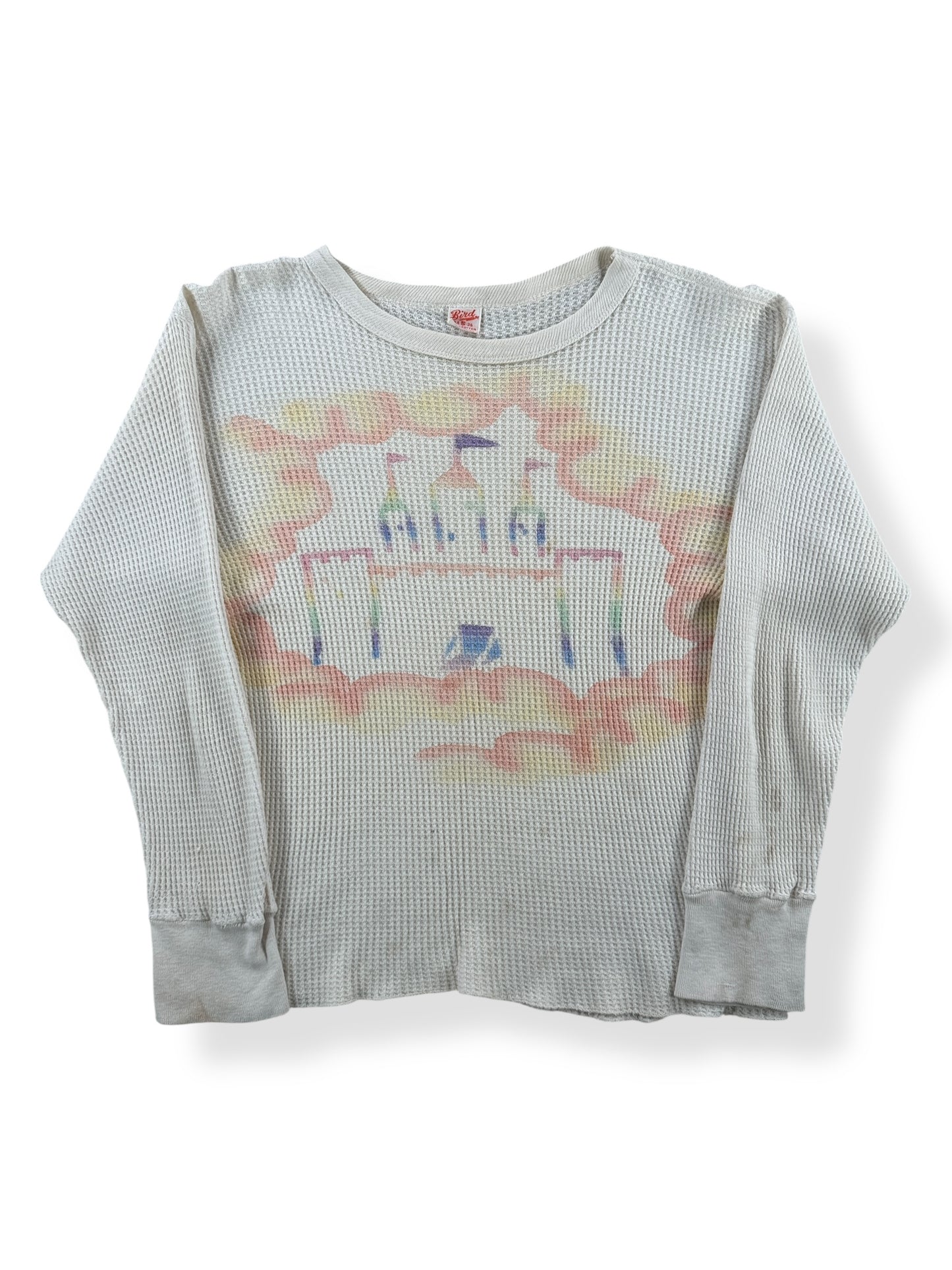 1970s Airbrushed Thermal Castle Shirt