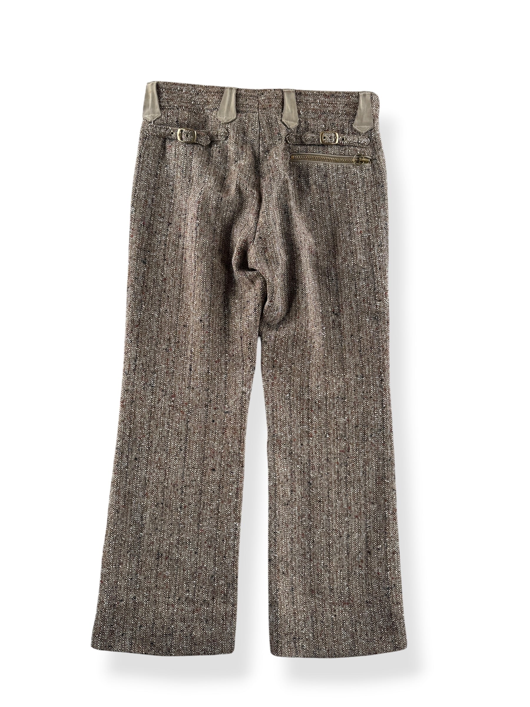 Back of Vintage Eric Ross & Co Wool Rockabilly Side Synch Trousers W36