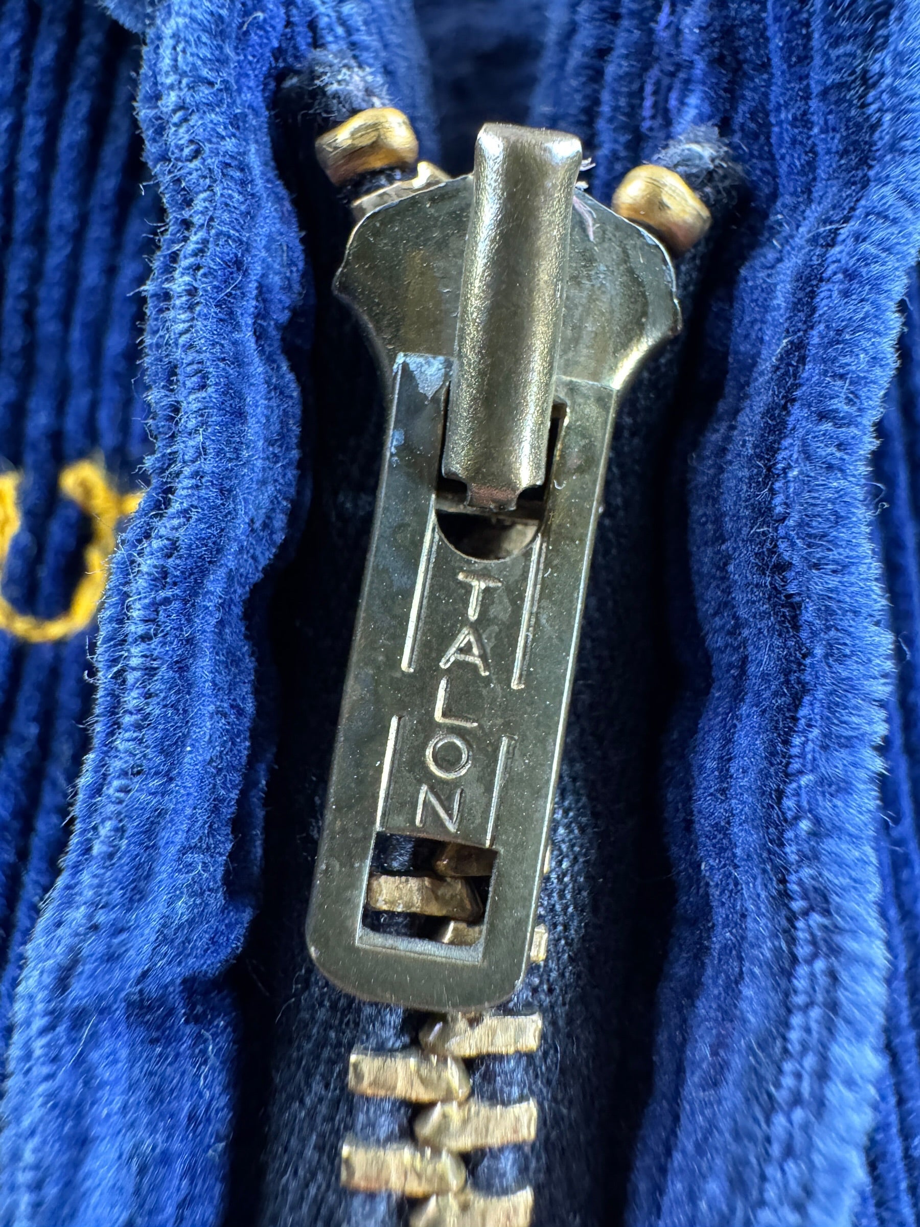 Zipper on Vintage 70s Washington FFA Jacket SZ S