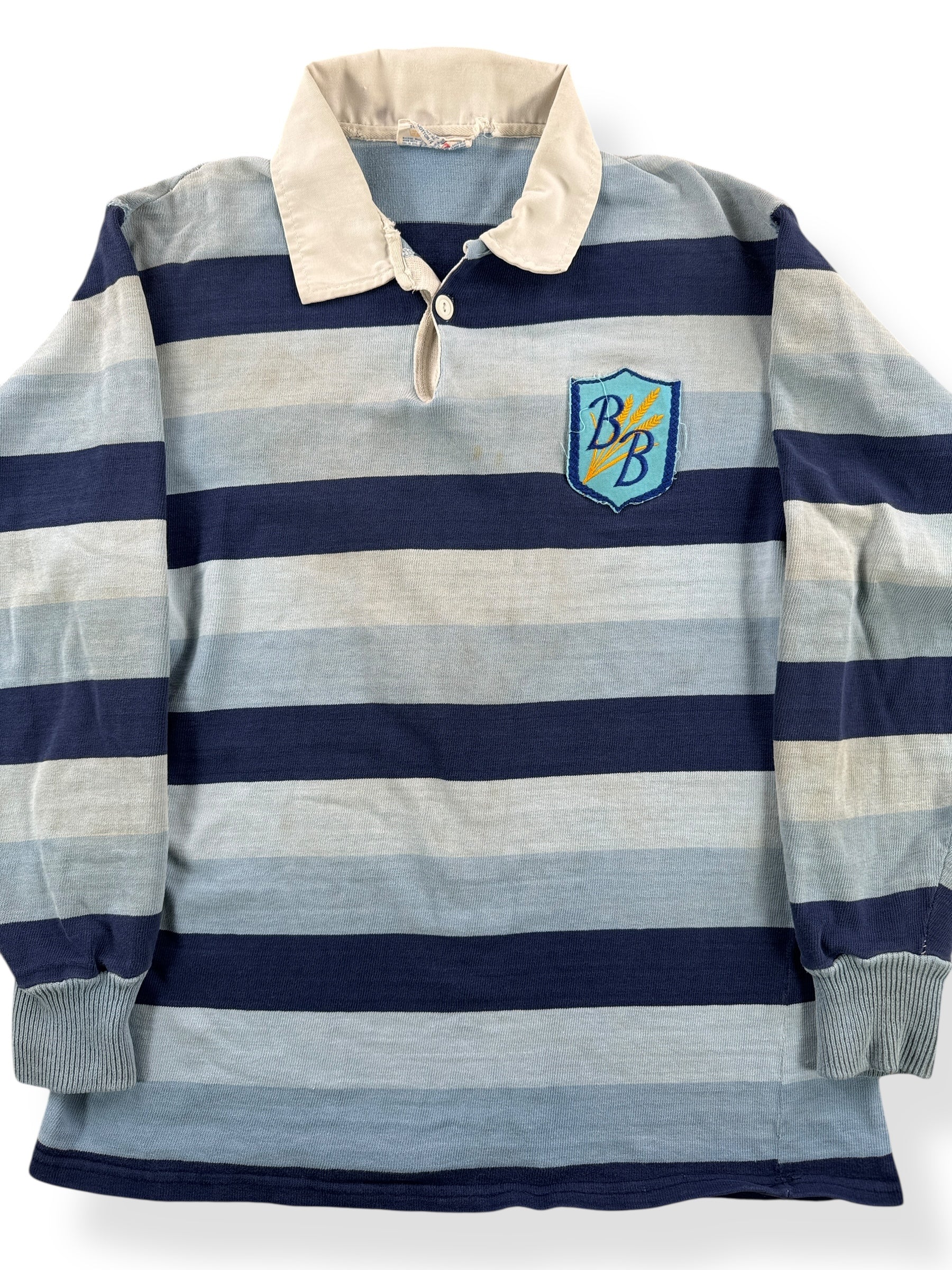 Front Close Up of Vintage Rugby Shirt AS IS SZ L