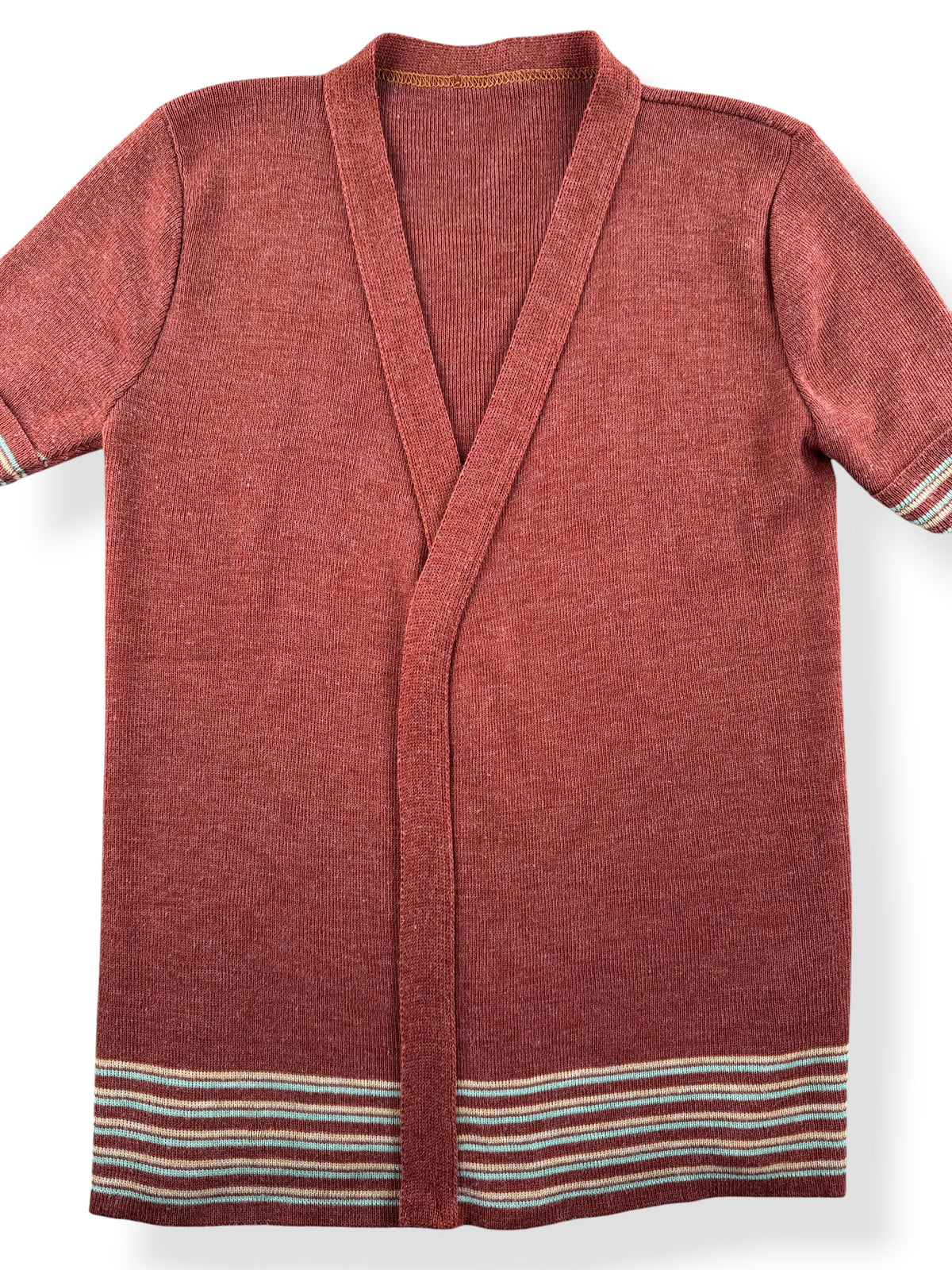 Close-up of Vintage 40s Short Sleeve Cardigan SZ S