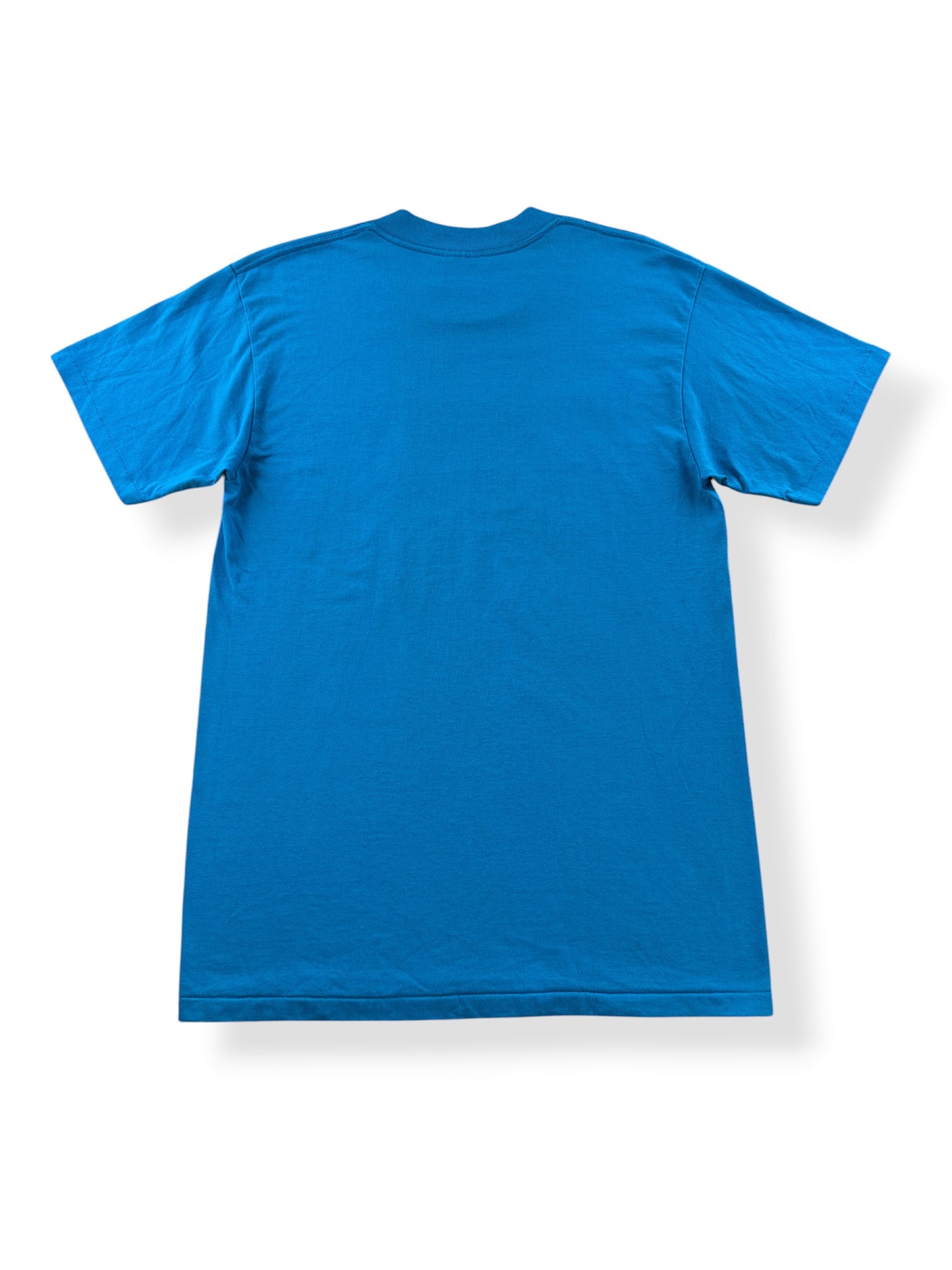 Back of Vintage Blue 1990 First Nations Orca Tee SZ L (Fits M)
