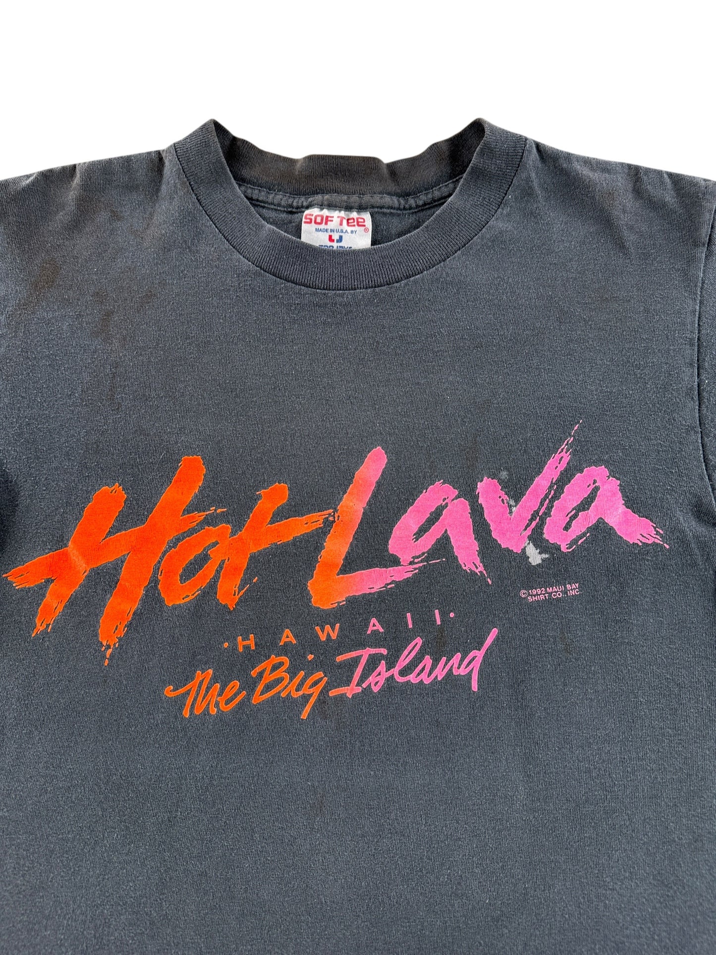 Graphic of Vintage Hawaii Hot Lava Tee SZ S (Fits XS)