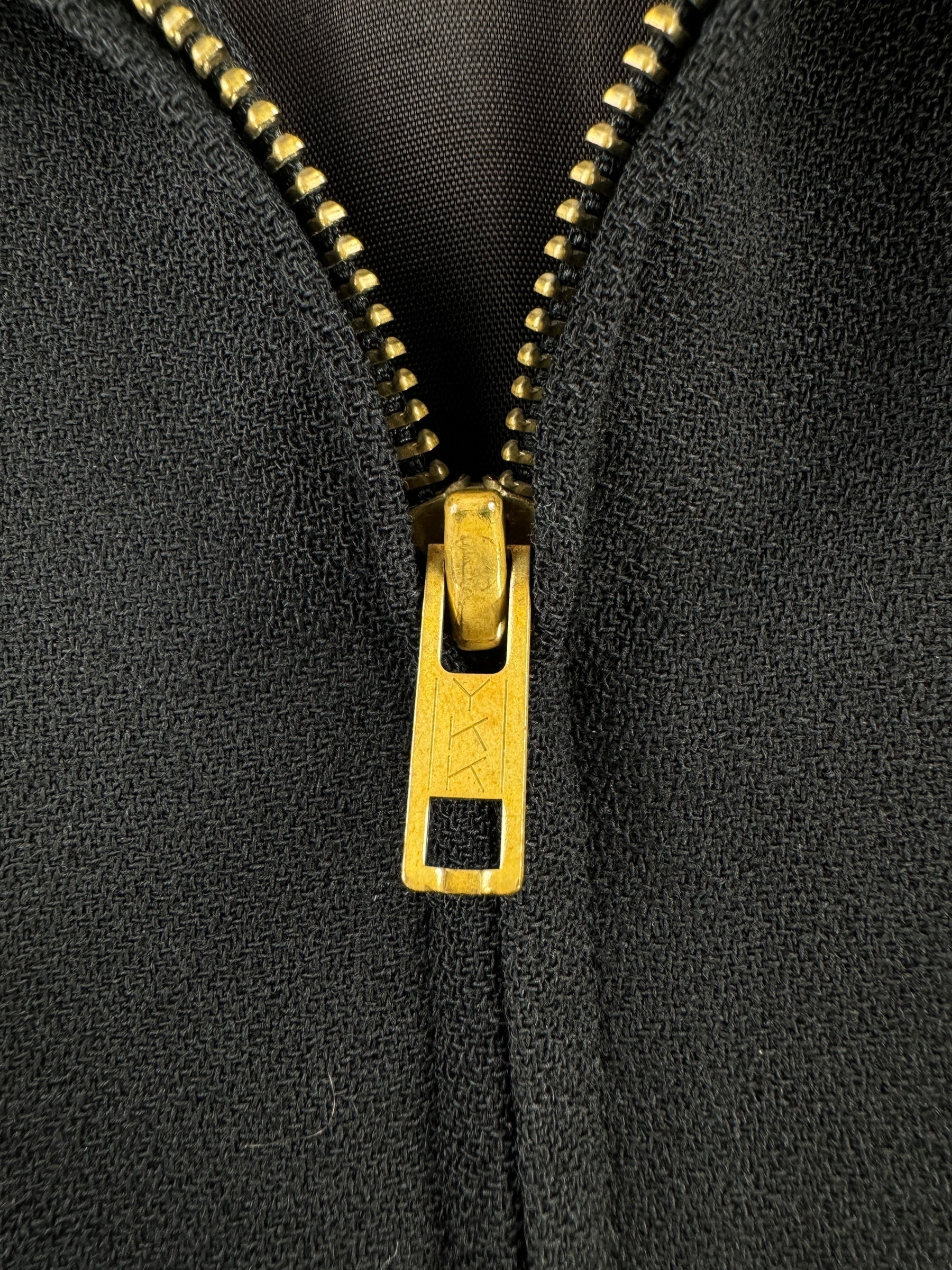 Zipper on Vintage Unbranded 3 Pocket Jacket SZ L