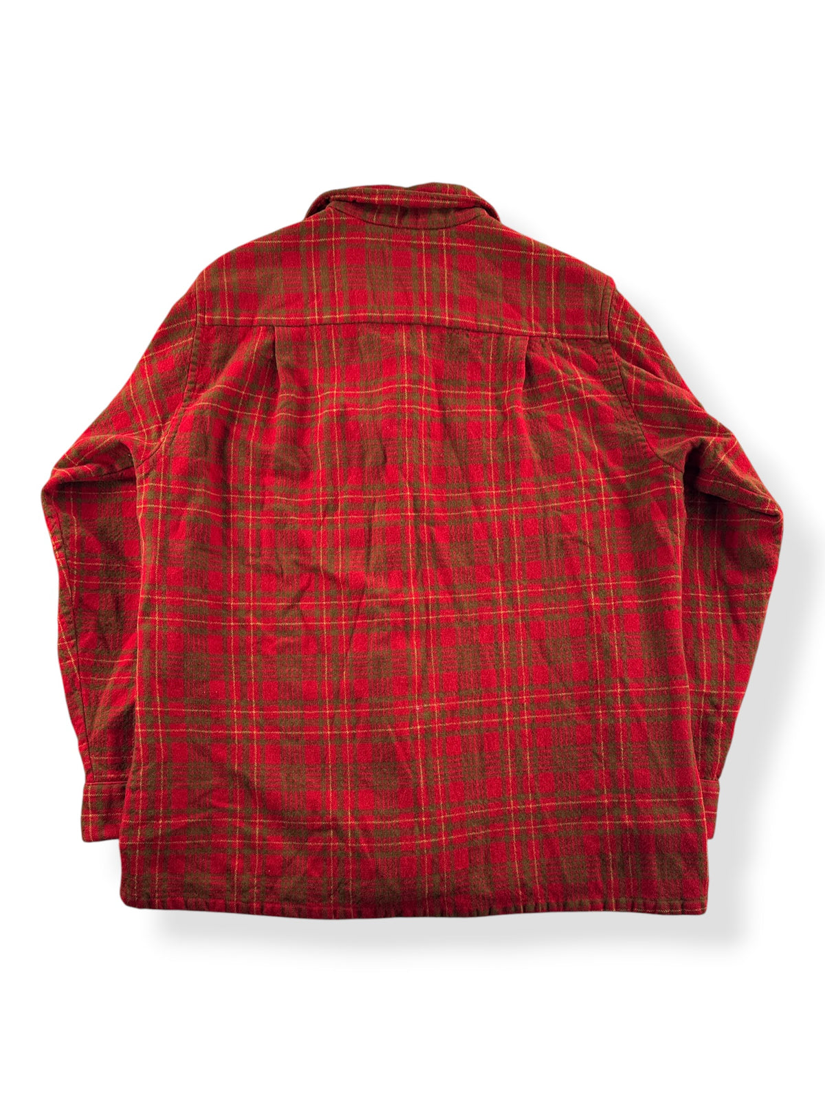 Back of Vintage 60s Puritan Wool Flannel SZ M
