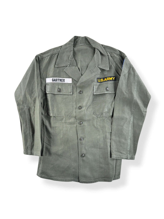 Front of Vintage Vietnam Era OG-107 Shirt SZ M