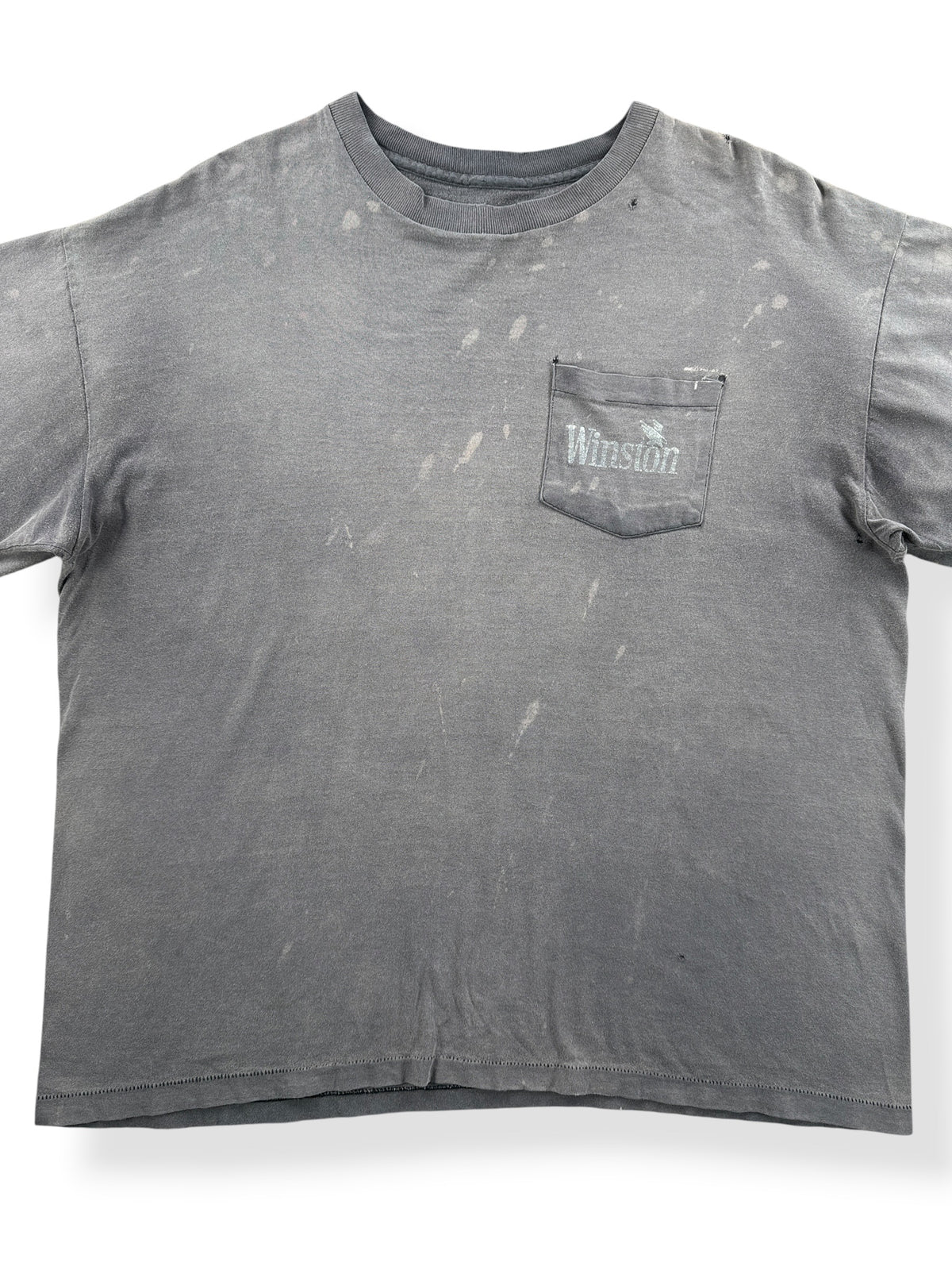 Close-up of Vintage Smoked Out Winston Pocket Tee SZ XL