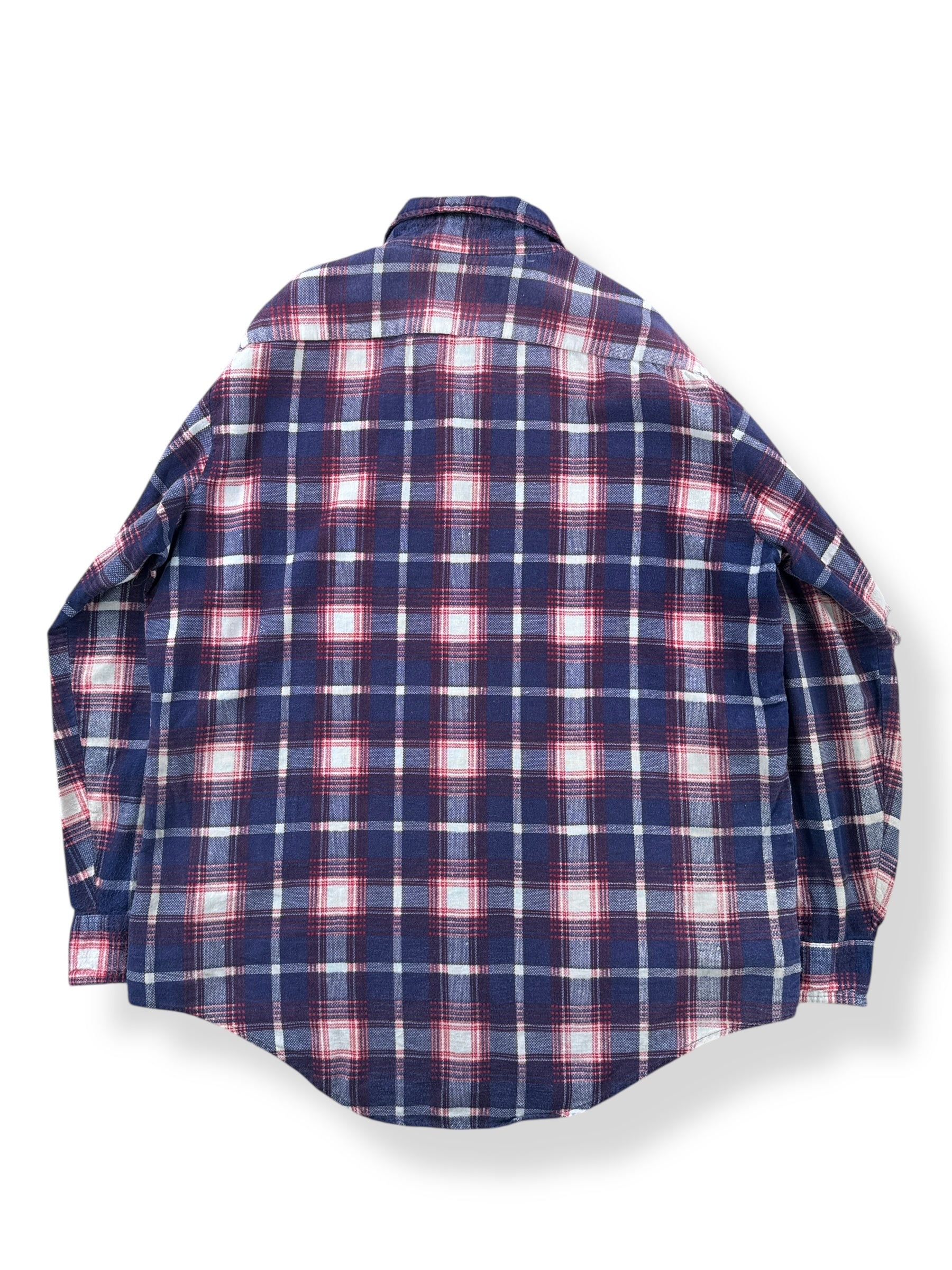 Back of Vintage Murphy's Mart Cotton Flannel SZ L AS IS