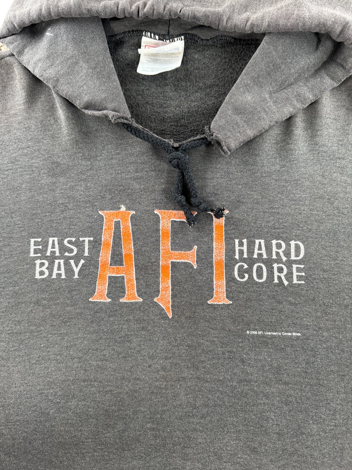 Graphic of Vintage AFI Thrashed Hoodie SZ XXL