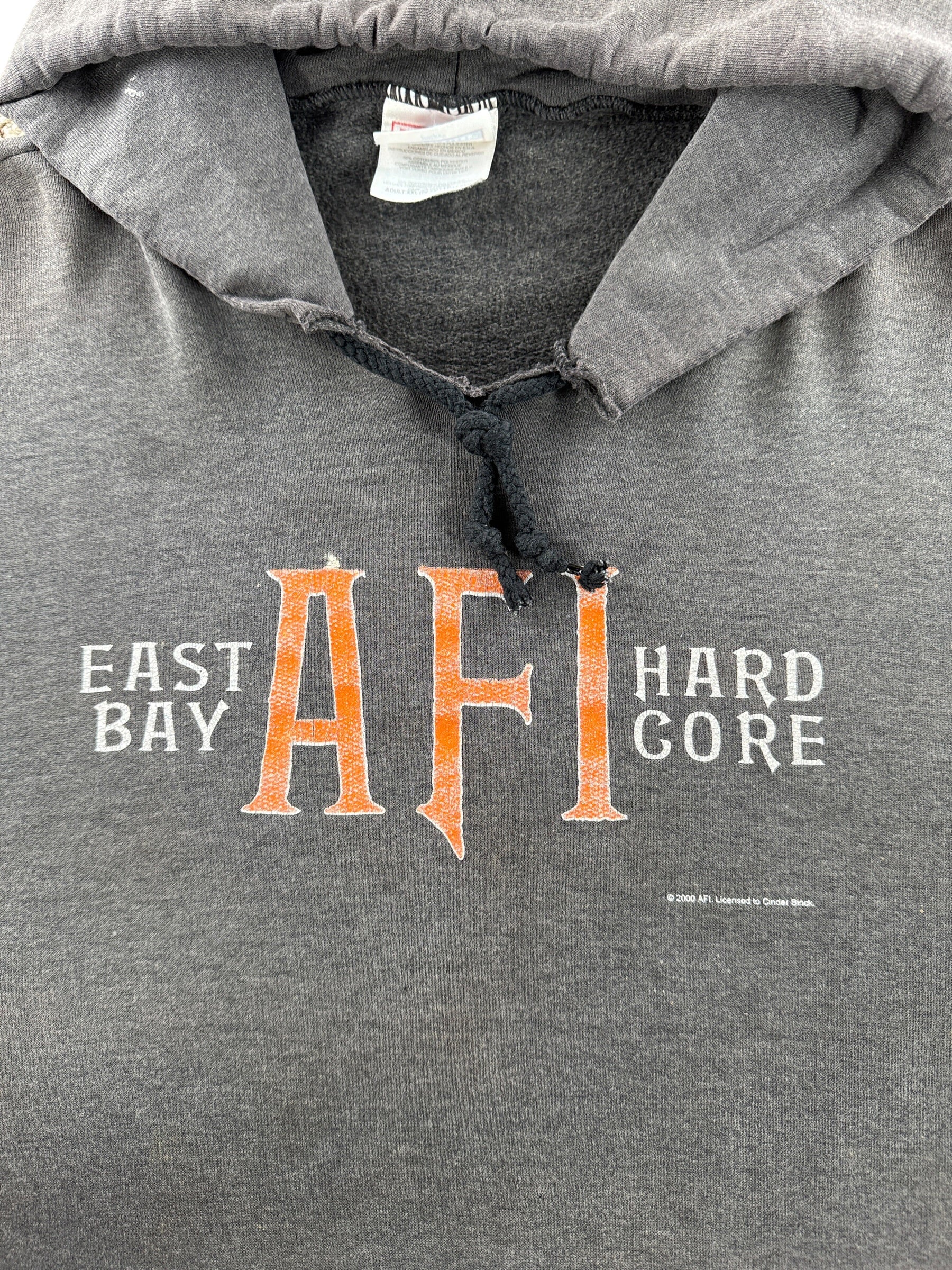 Graphic of Vintage AFI Thrashed Hoodie SZ XXL