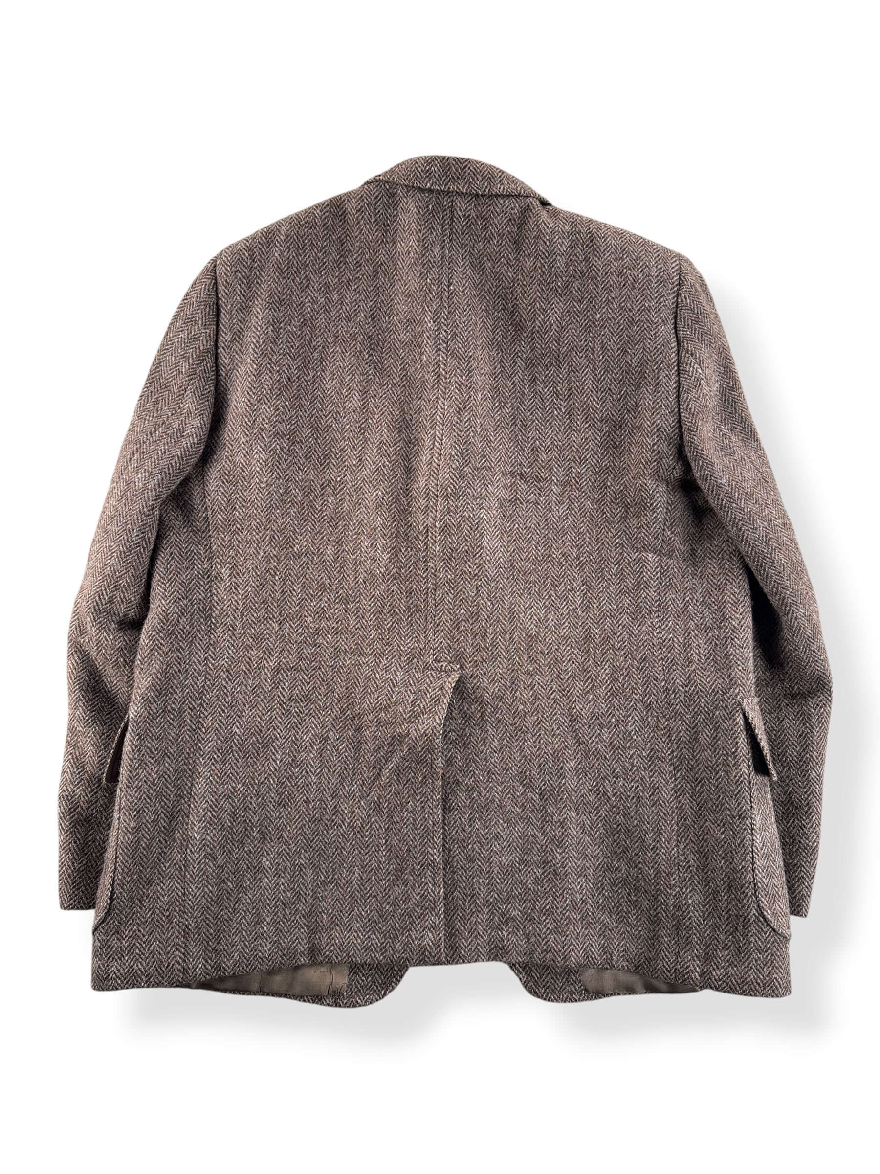 Back of Vintage Eddie Bauer X Harris Tweed Sportcoat SZ 46