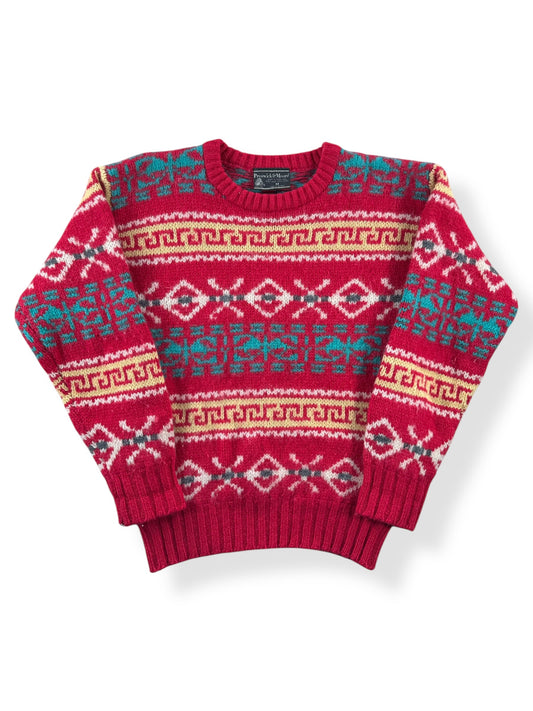 Front of Vintage Preswick & Moore Shetland Wool Sweater SZ M (Fits S)