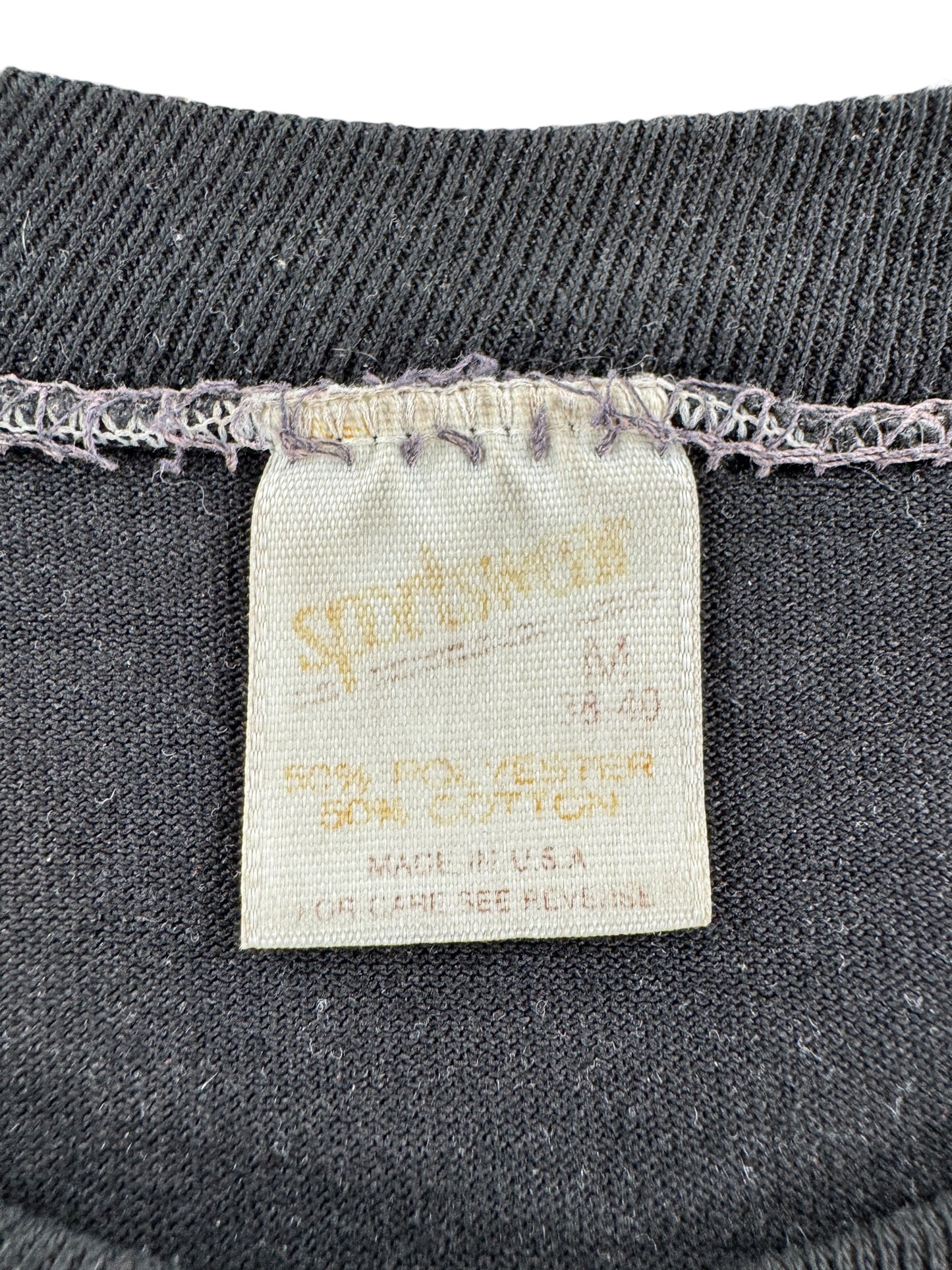 Tag on Vintage 70s's Weed Tee SZ M