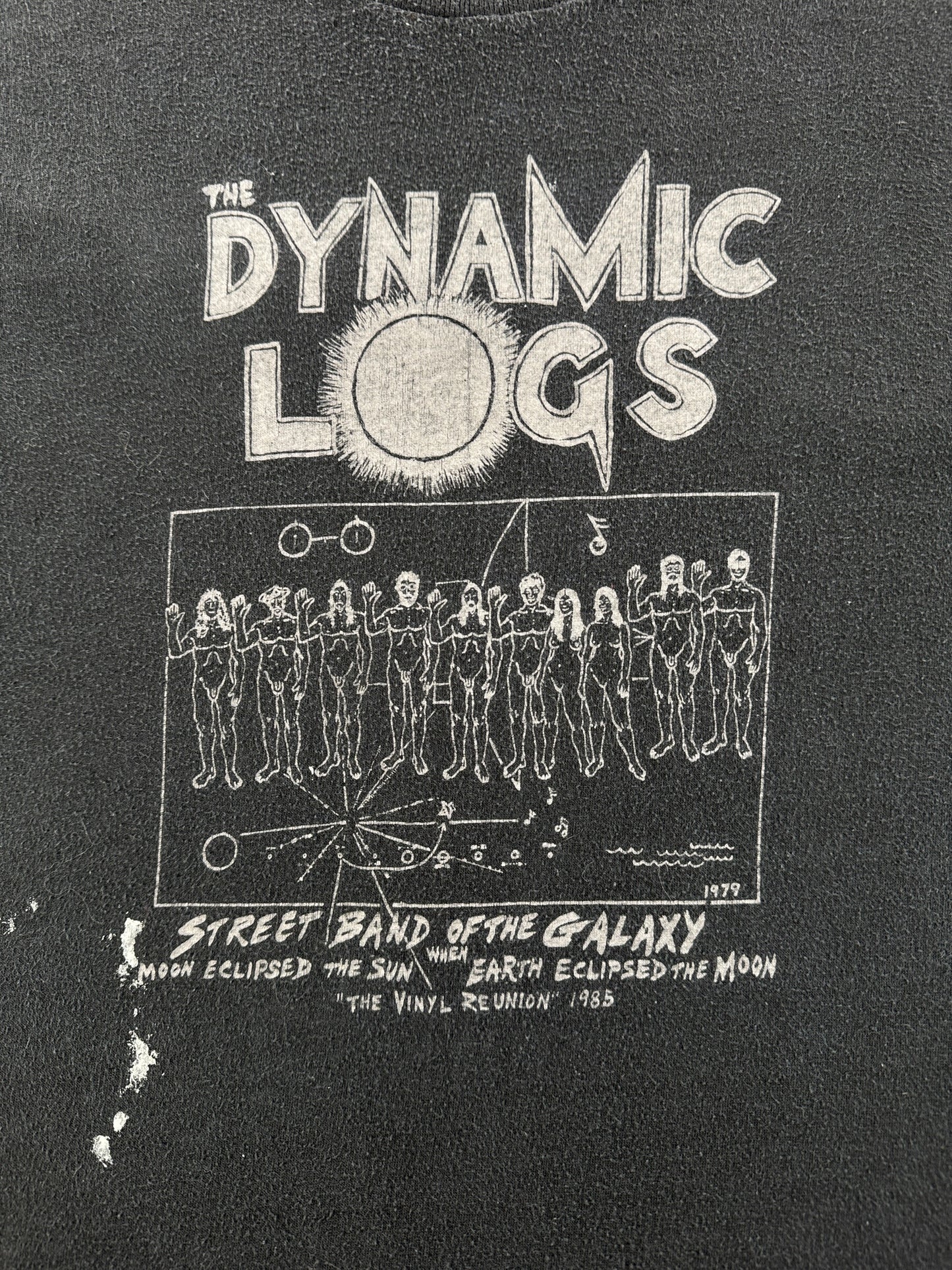 Graphic of Vintage Dynamic Logs Seattle Vinyl Reunion Tee SZ XL (Fits M)