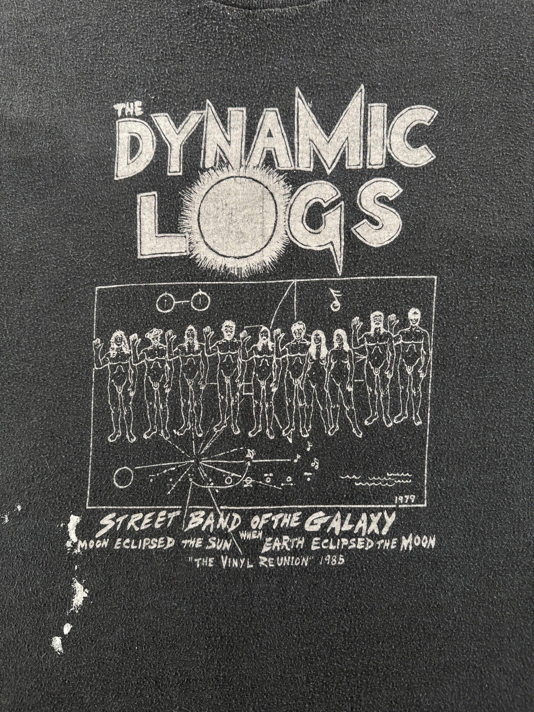 Graphic of Vintage Dynamic Logs Seattle Vinyl Reunion Tee SZ XL (Fits M)