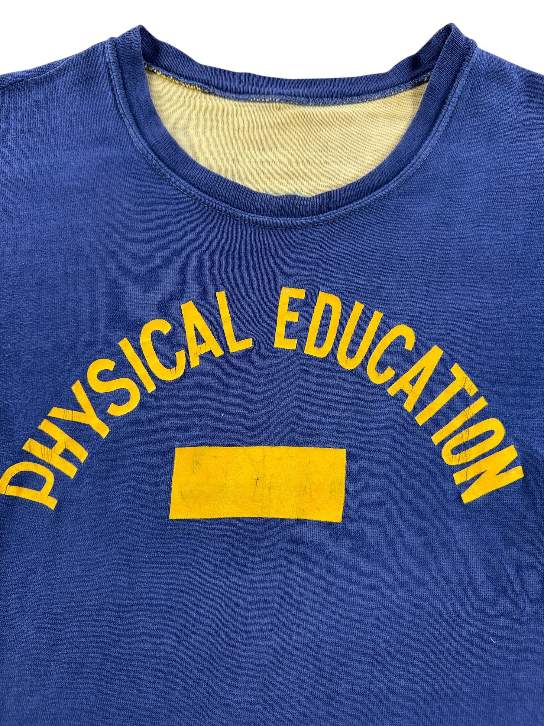 Graphic of Vintage 60s Reversible Phys Ed Tee SZ XS