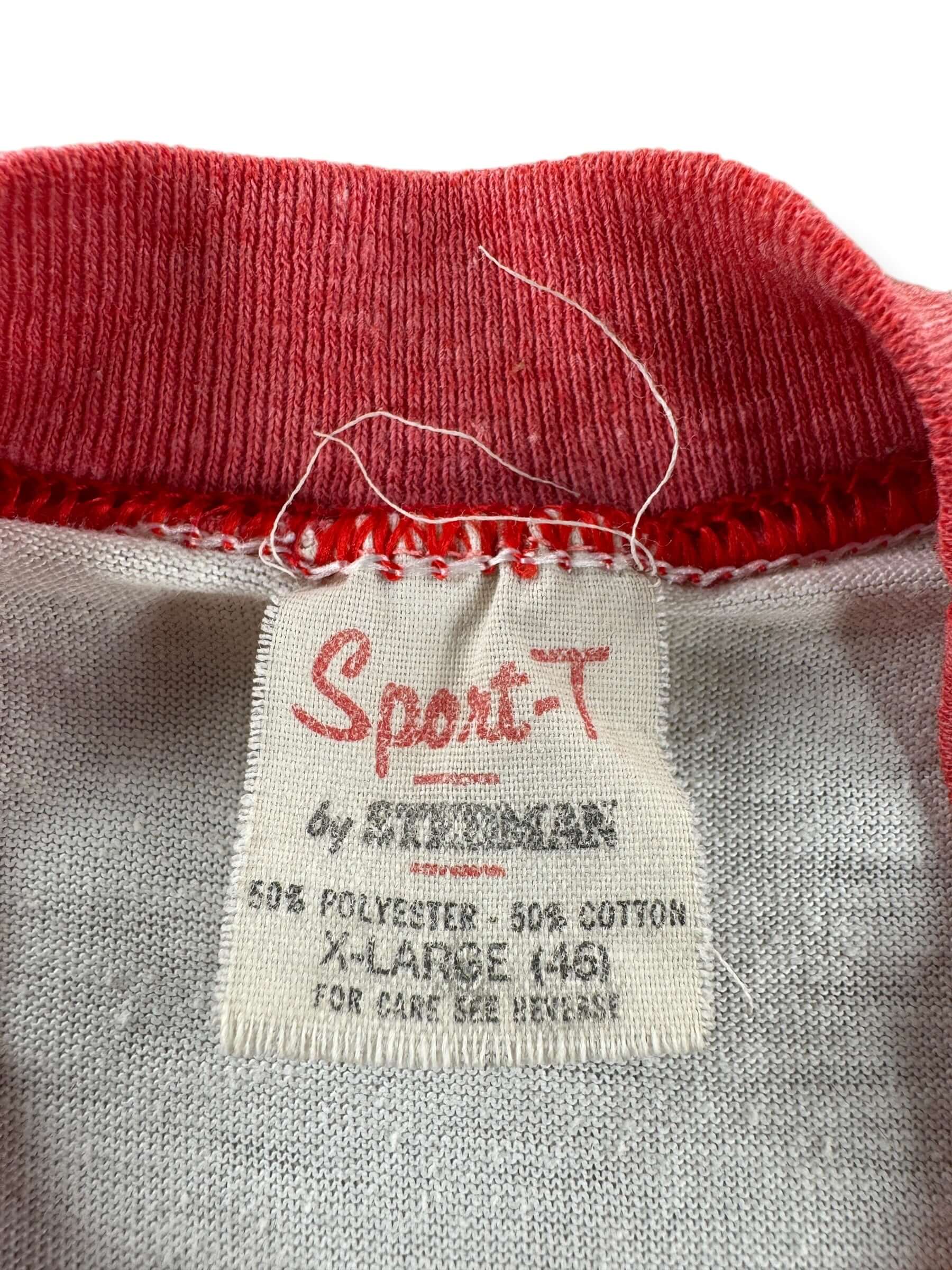 Tag on Vintage Hamms Vote for the Bear Faded Ringer Tee SZ XL (Fits L)