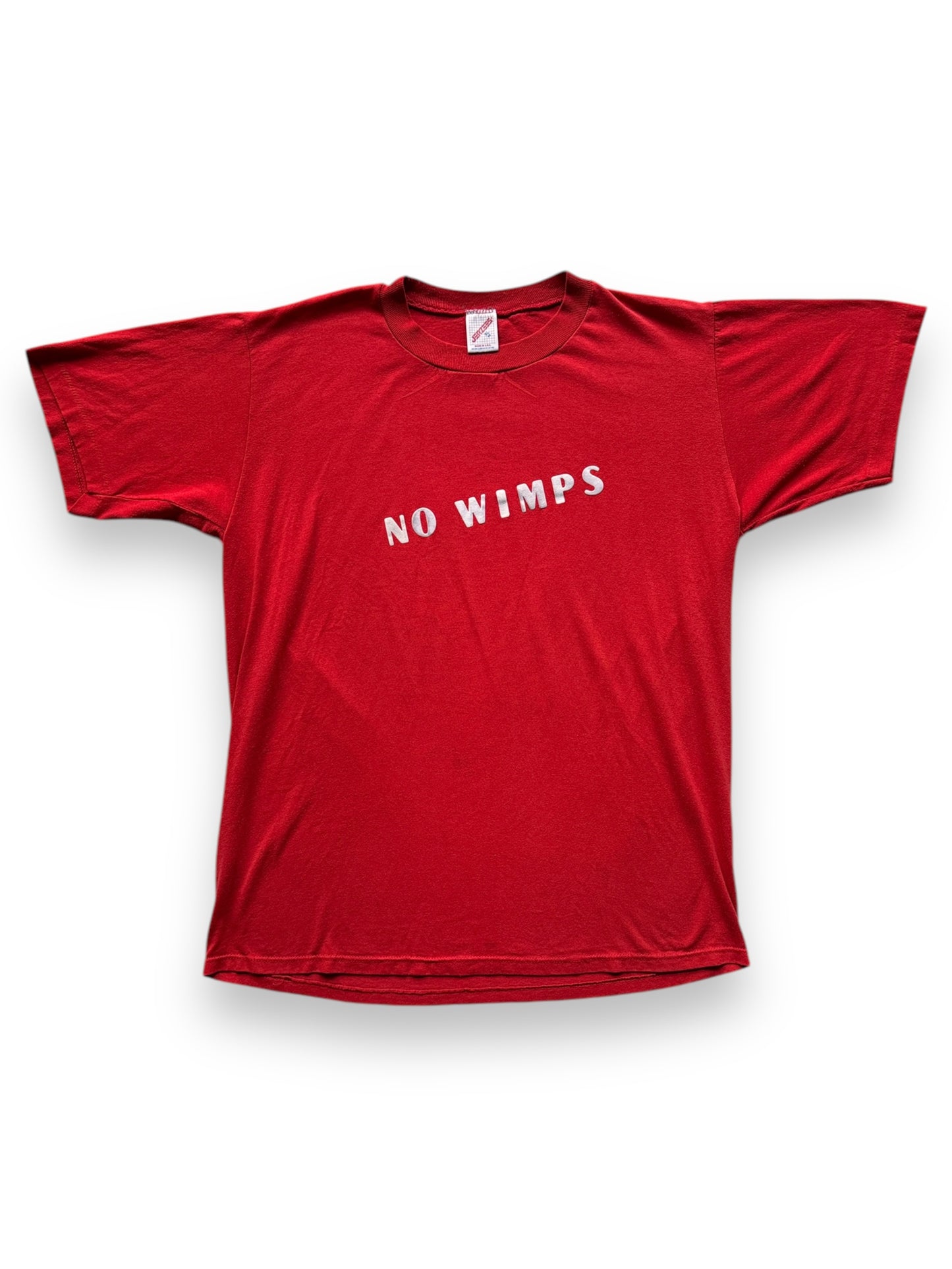 front of Vintage No Wimps Tee SZ XL