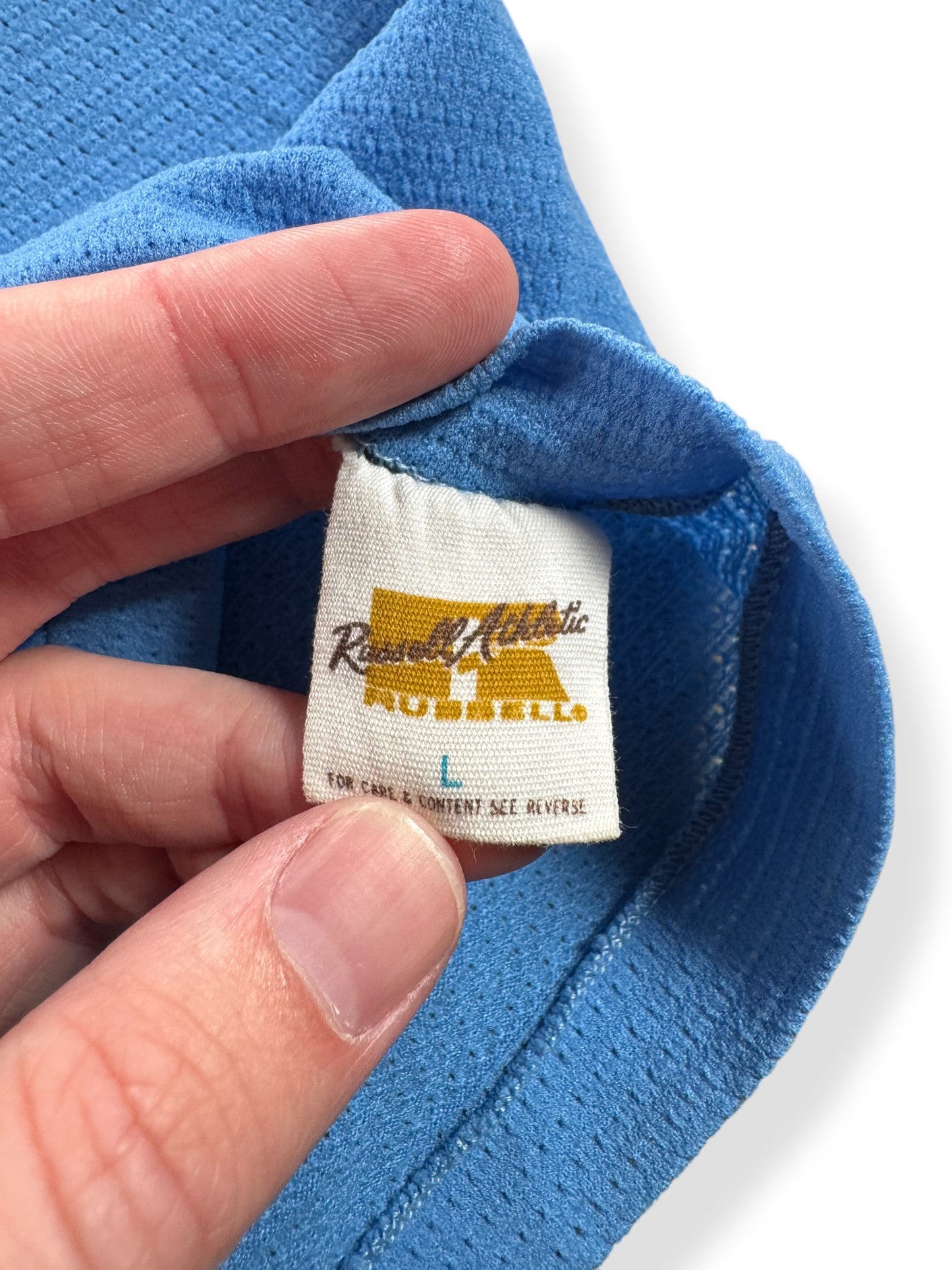 Tag on Vintage Russell Athletic Football Jersey SZ L (Fits M)