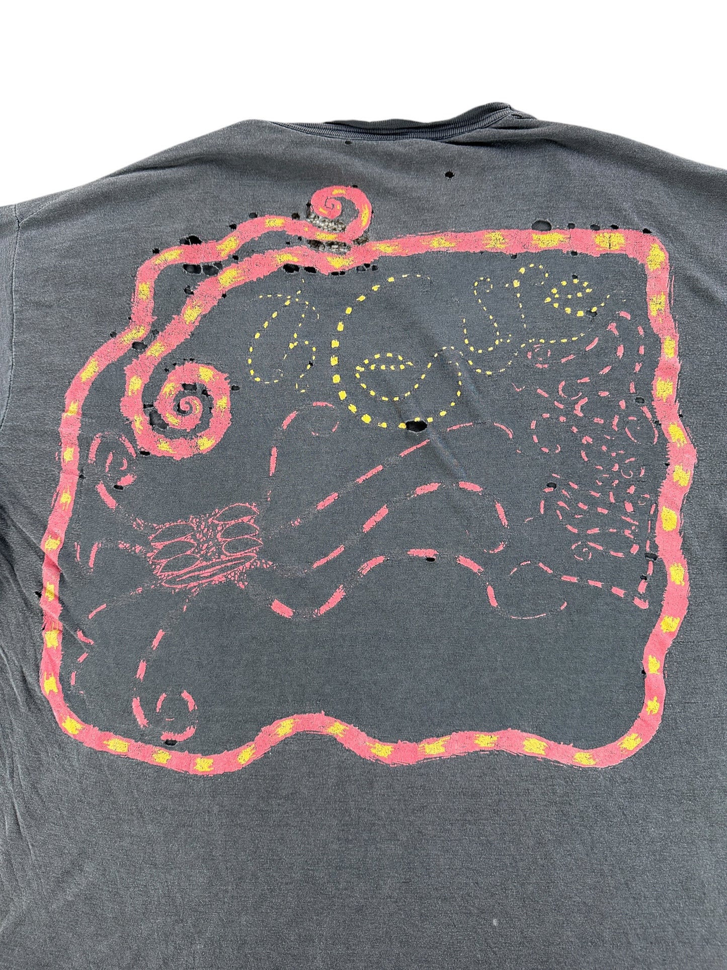 Back Graphic of Vintage The Cure Thrashed Tee SZ XL - AS IS