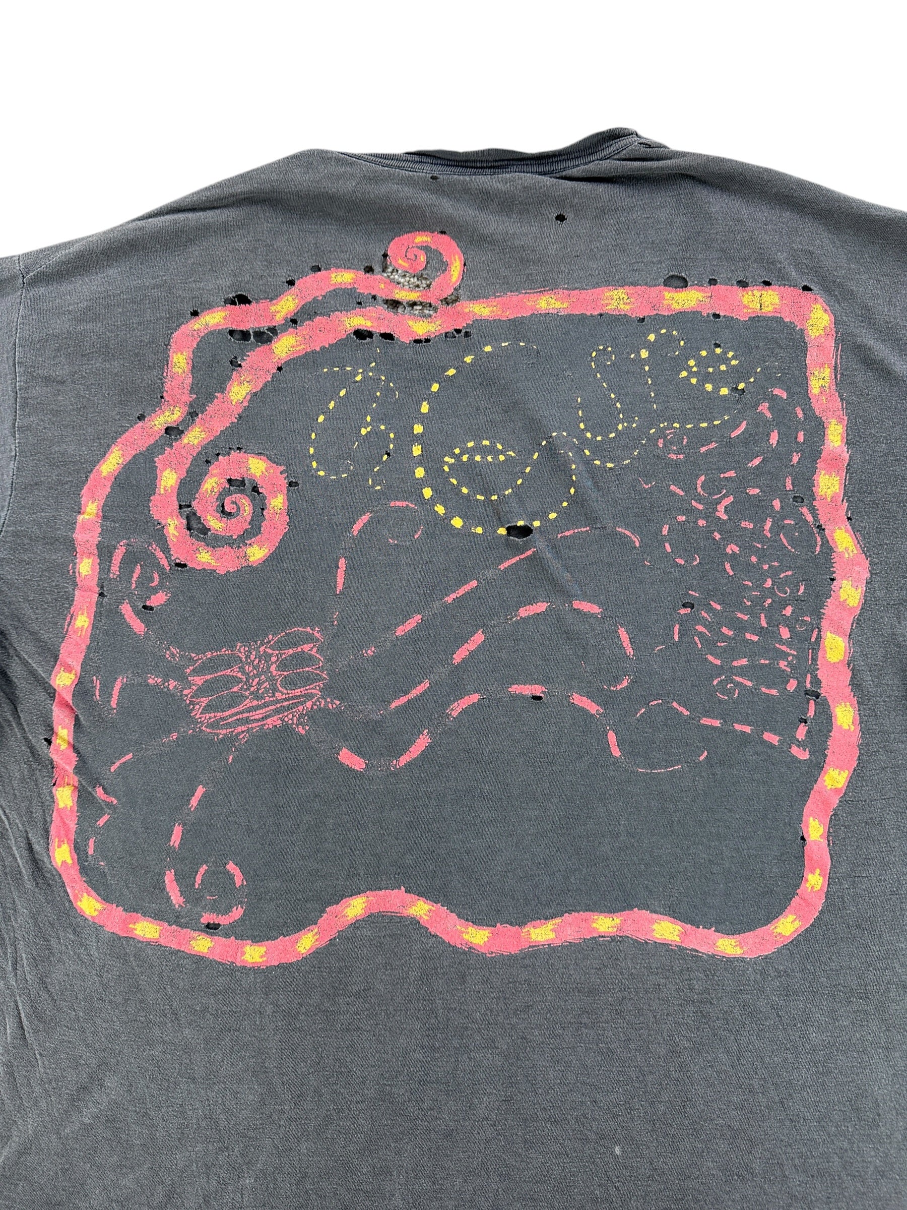 Back Graphic of Vintage The Cure Thrashed Tee SZ XL - AS IS
