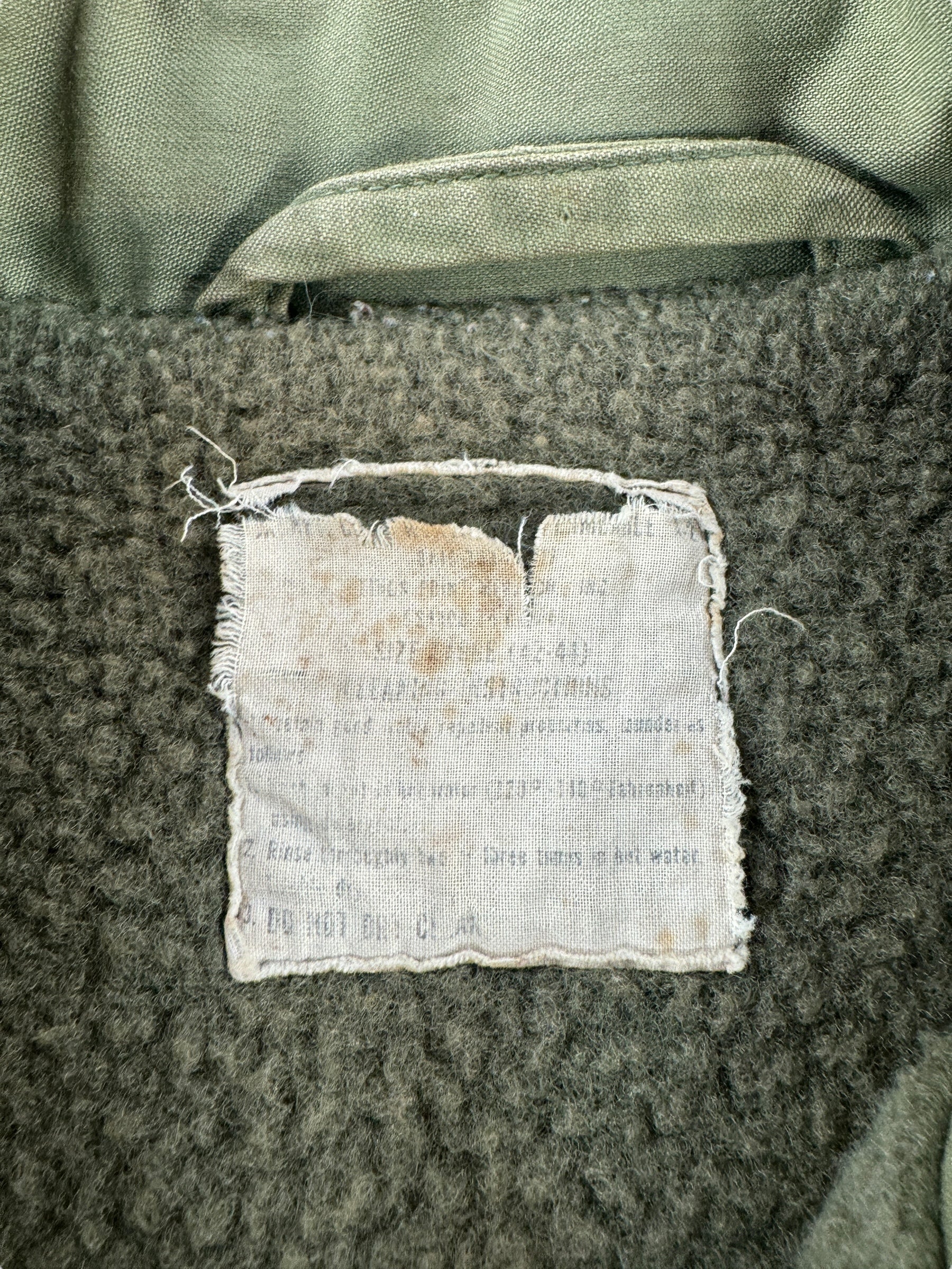 Tag on Vintage A-2 Deck Jacket SZ L