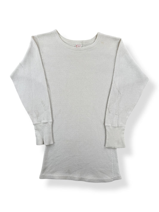 Front of Vintage Penney's Towncraft 100% Cotton Waffle Thermal Shirt SZ M (Fits XS)