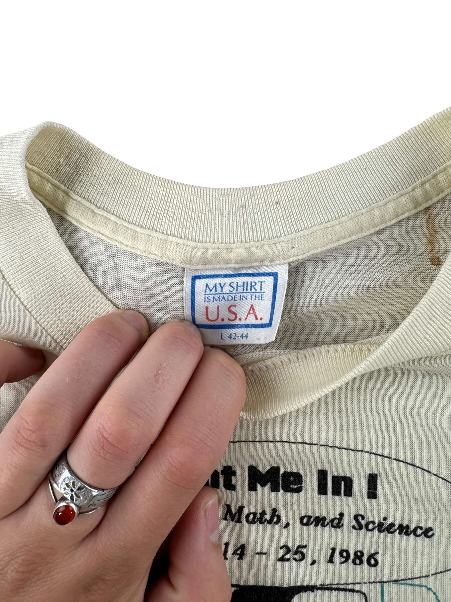 Tag on Vintage Seattle College Computer Tee SZ L (Fits S)