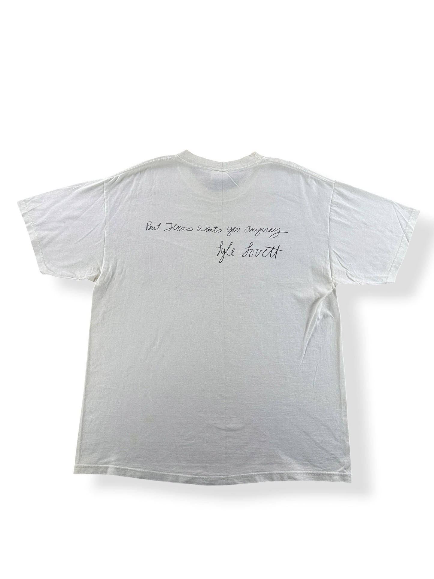 Back of Vintage Lyle Lovett Tee SZ L