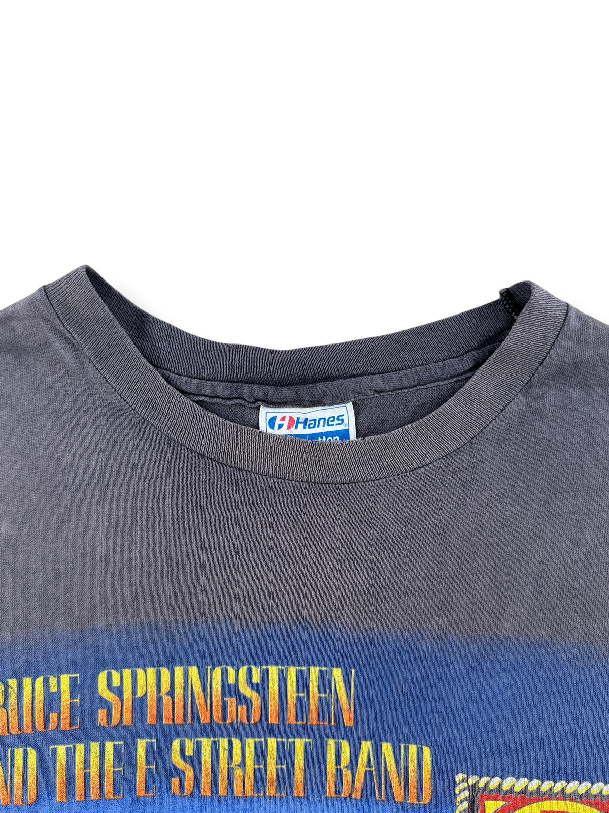 Collar on Vintage Bruce Springsteen Tunnel Of Love Tour Tee SZ L (Fits M)