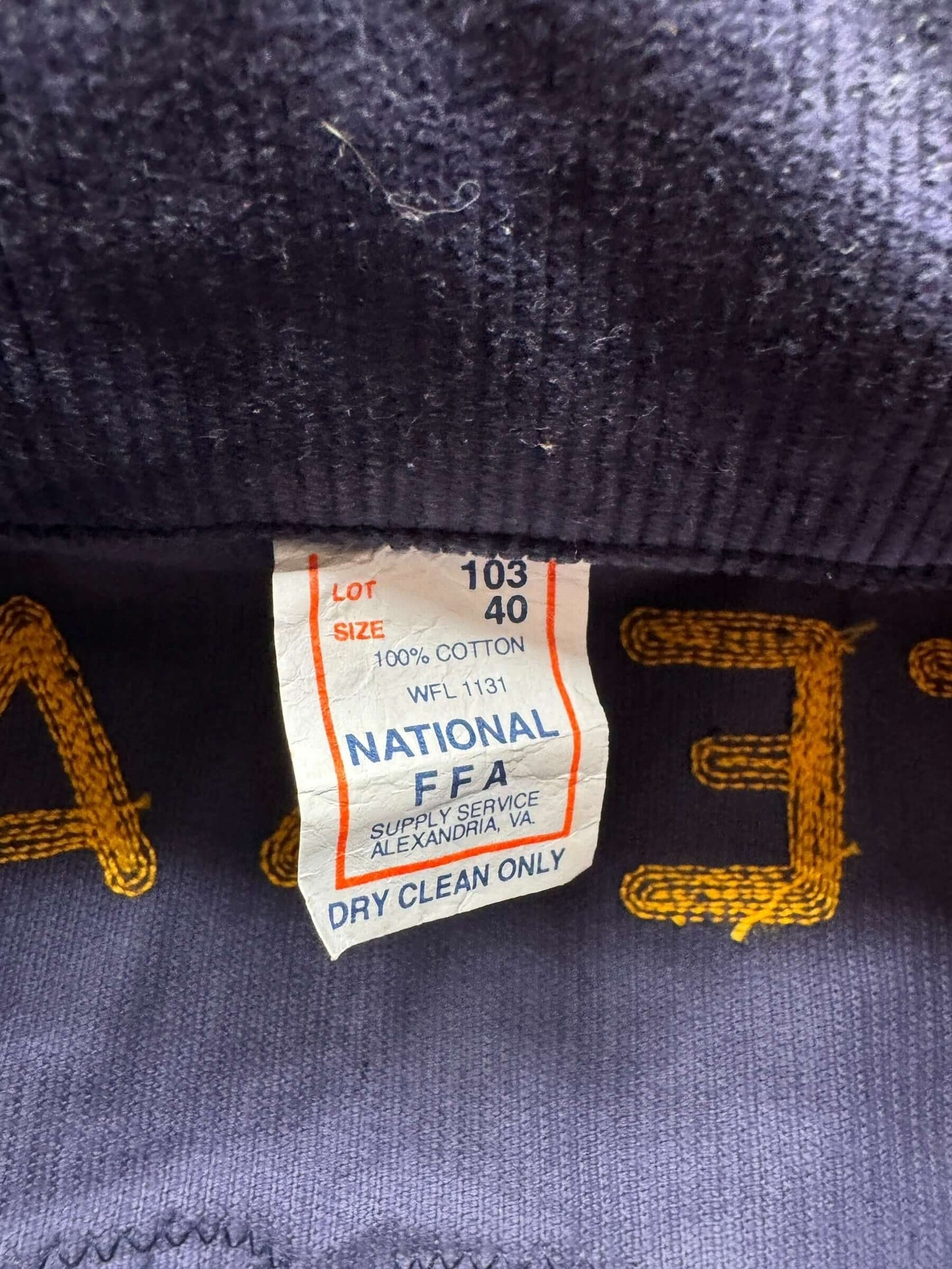 Vintage Mineral Springs TX FFA Jacket SZ 40