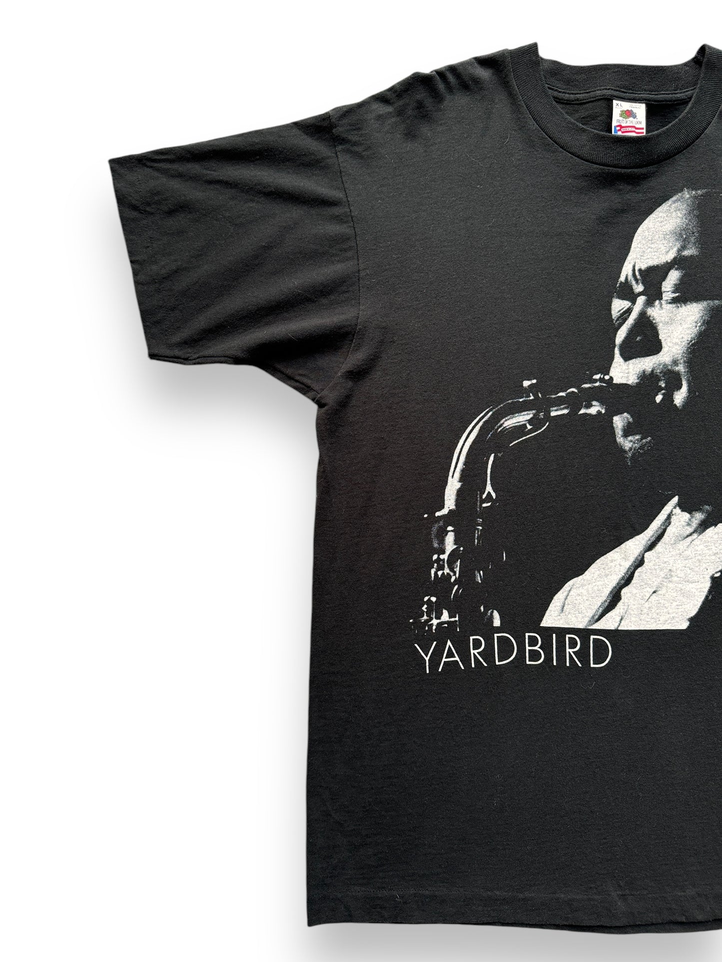 front right of Vintage Charlie Parker "Yardbird" Tee SZ XL