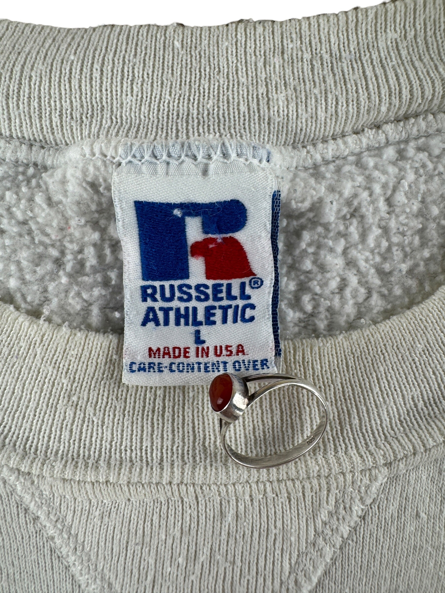 Tag on Vintage UW Huskies Russell Crew Neck SZ L