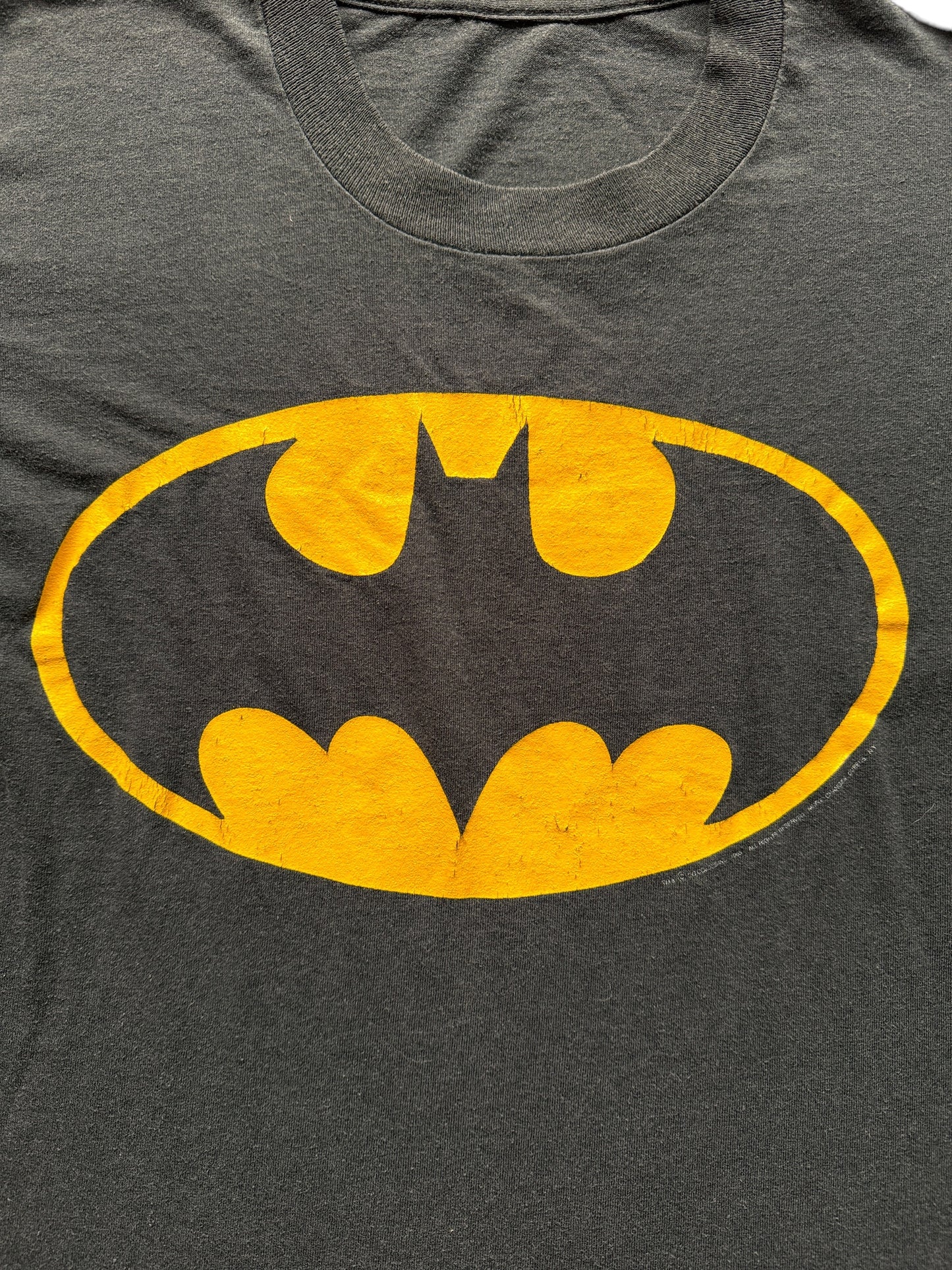 Front Graphic of Vintage 80s Batman Tee SZ S