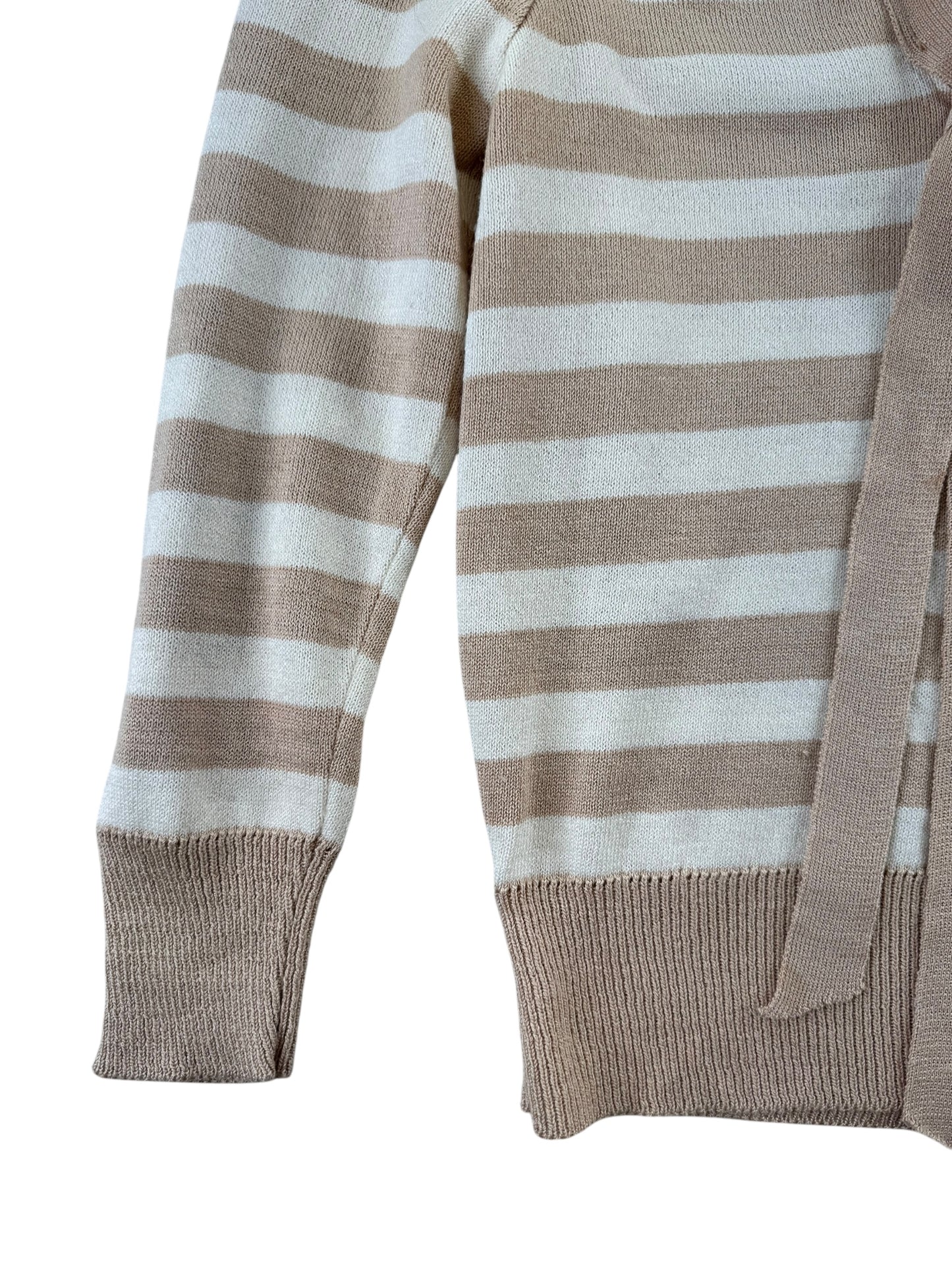 Bottom right side of 1980s Avanti Striped Knit Top M