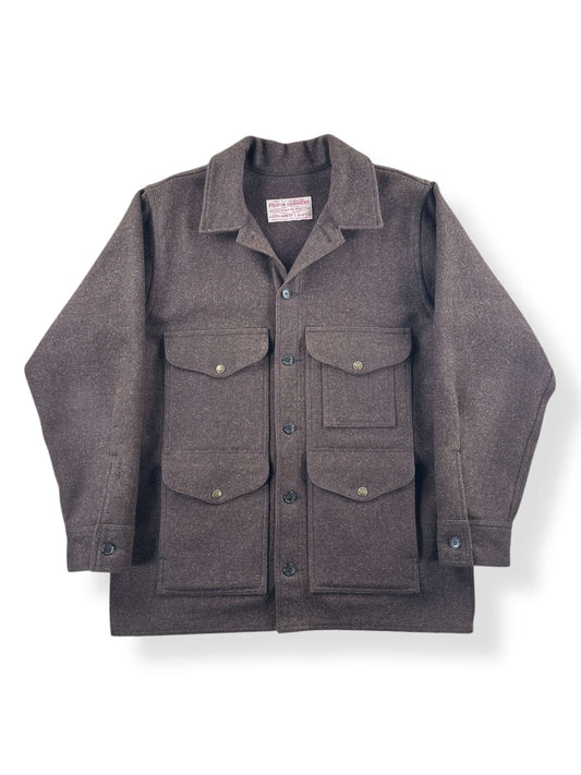 Front of Brown Filson Mackinaw Cruiser Jacket SZ L