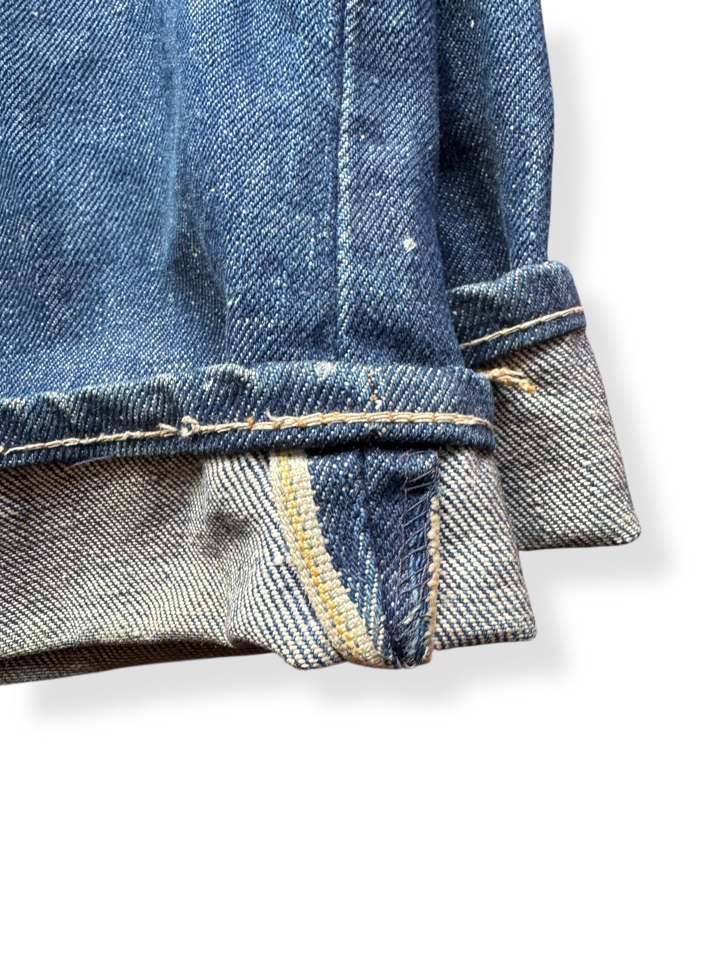 Half Selvedge on Vintage Dark Wash Penney's Foremost Half Selvedge Jeans W33