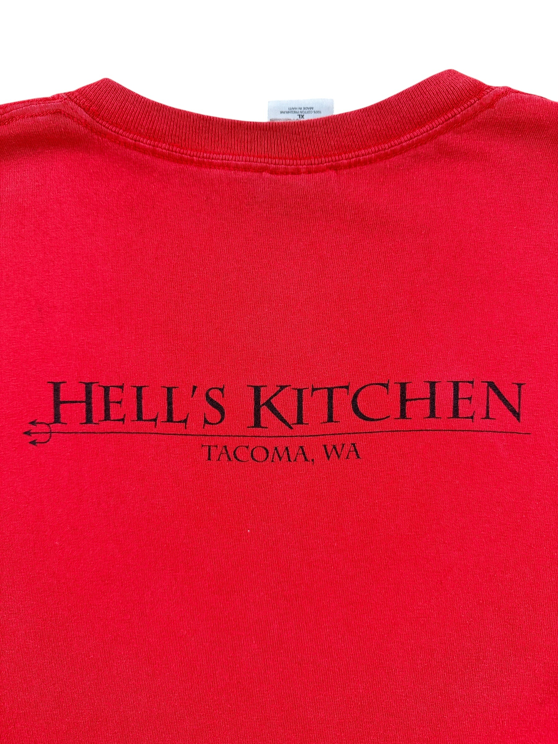 Back Graphic of Vintage What Would GG Allin Do Hells Kitchen Tacoma Tee SZ XL