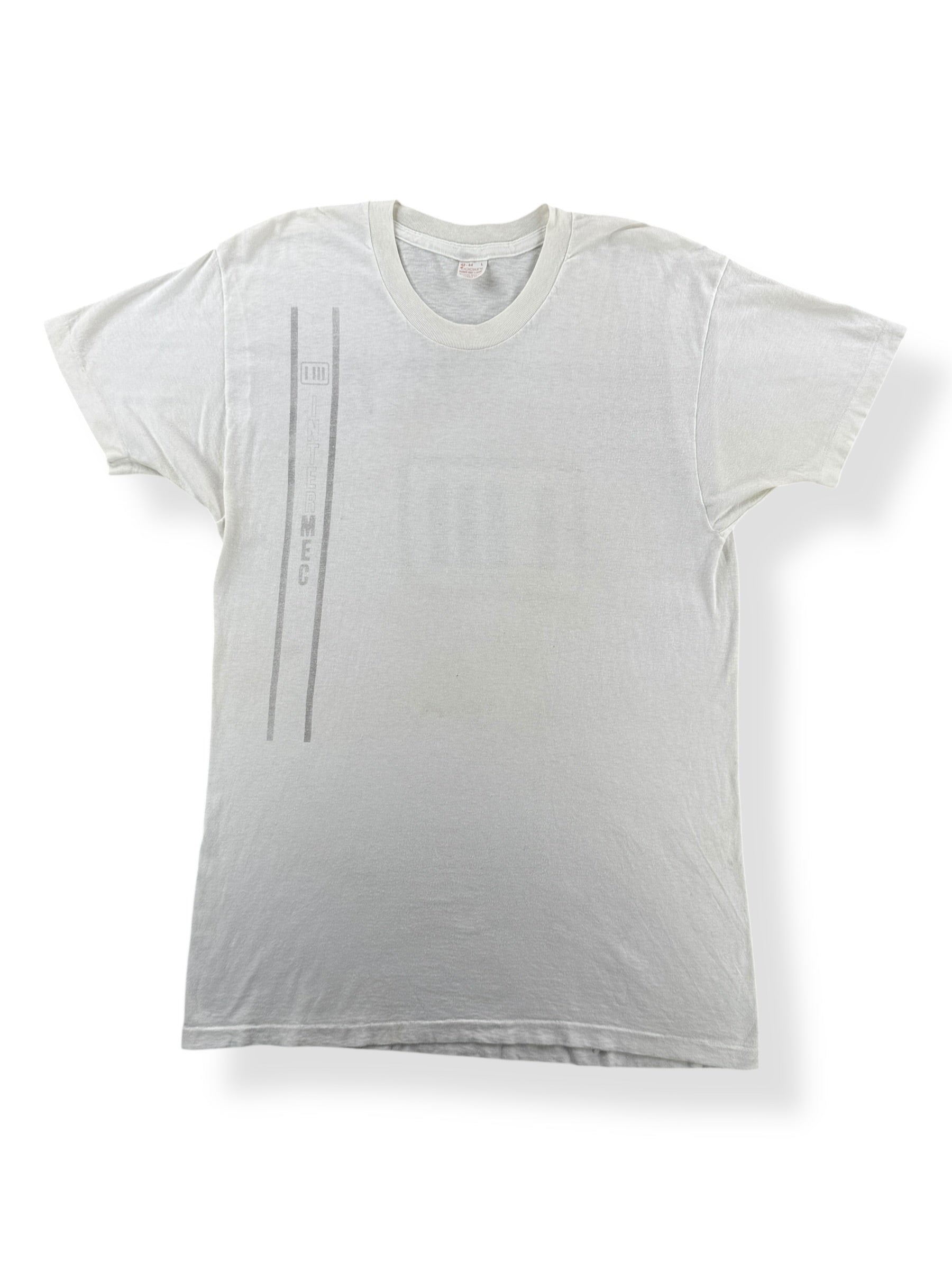 Front of Vintage Waterprint Intermec Tee SZ L (Fits M)