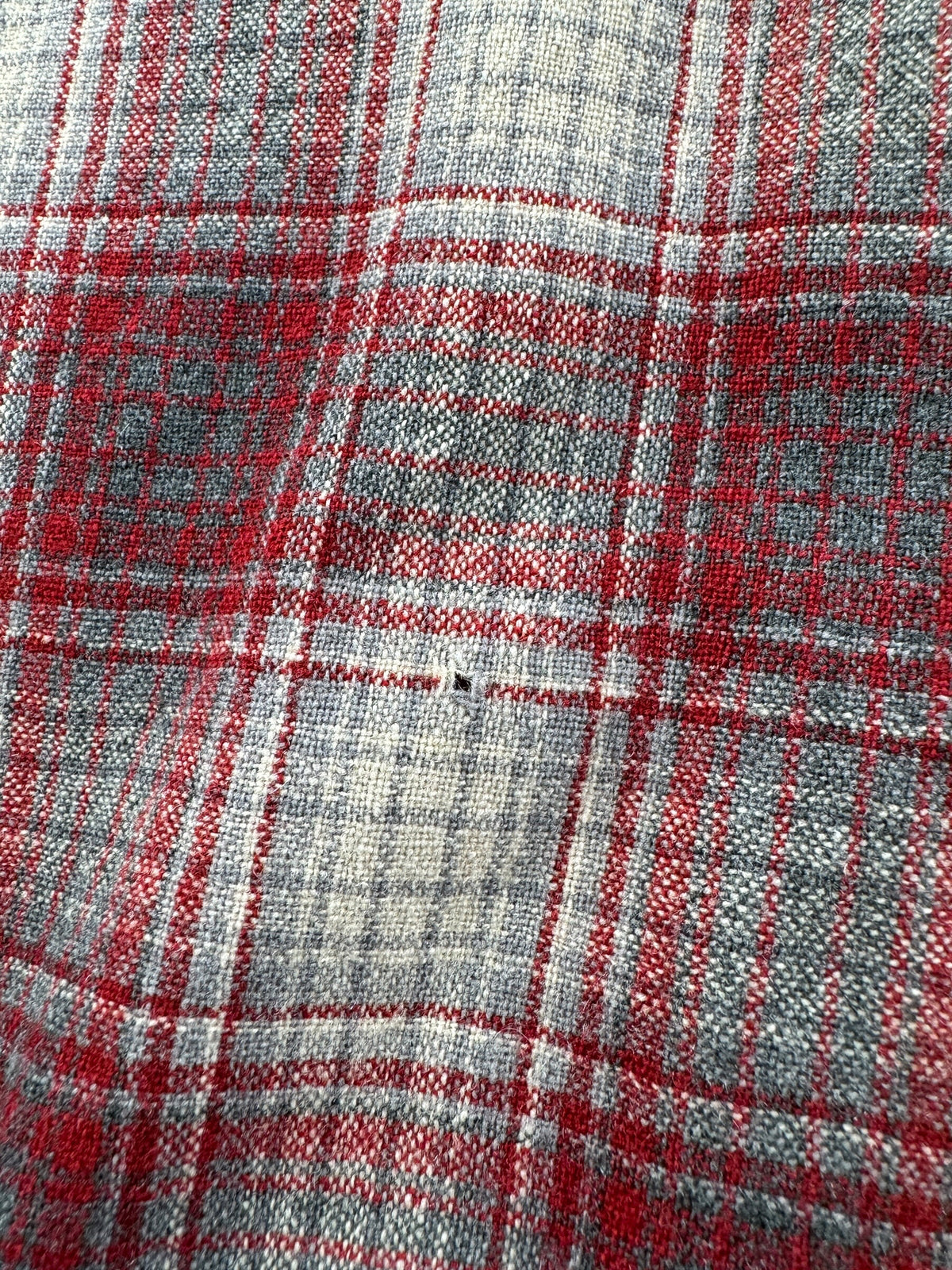 Small hole on front of Vintage Pendleton Shadowplaid Board Shirt SZ L