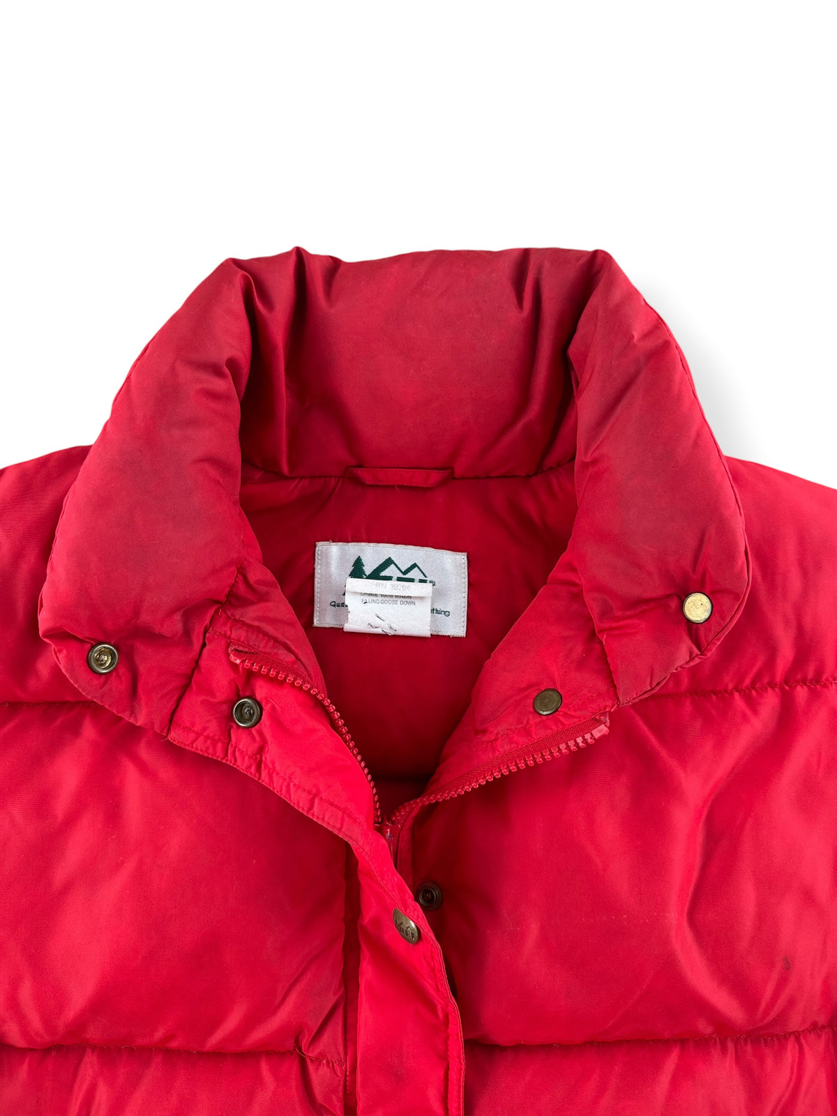 Collar on Vintage 80s REI Puffer Jacket SZ M