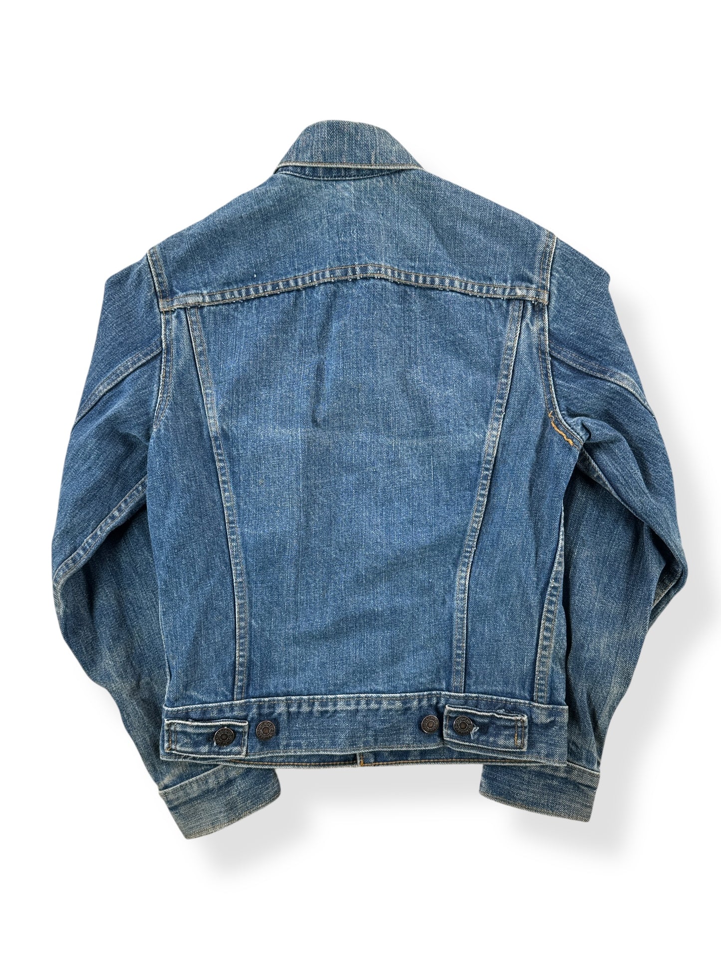 Back of Vintage Levis Orange Tab Trucker Jacket SZ XS