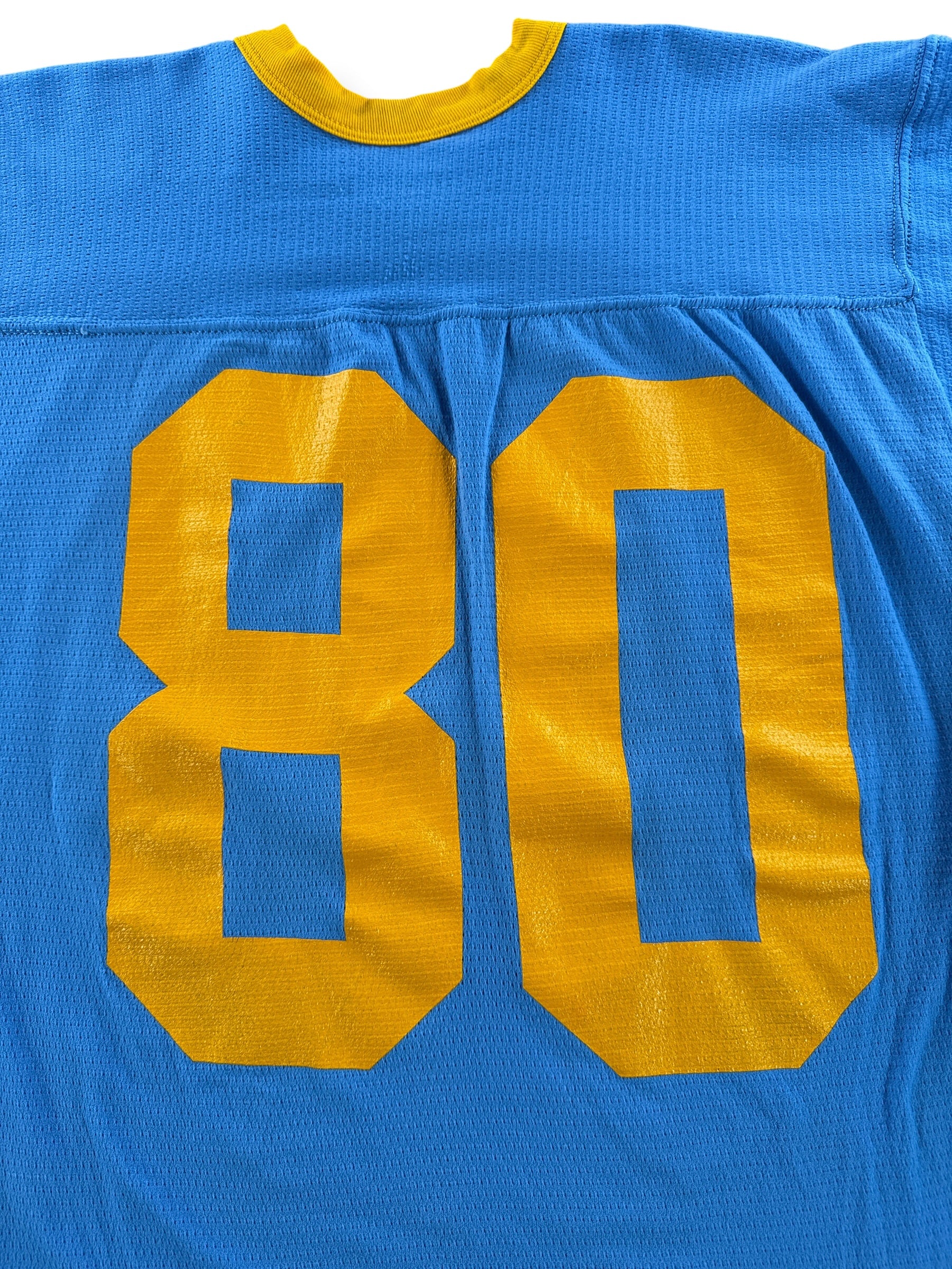 Back Graphic of Vintage Russell Athletic Football Jersey SZ L (Fits M)