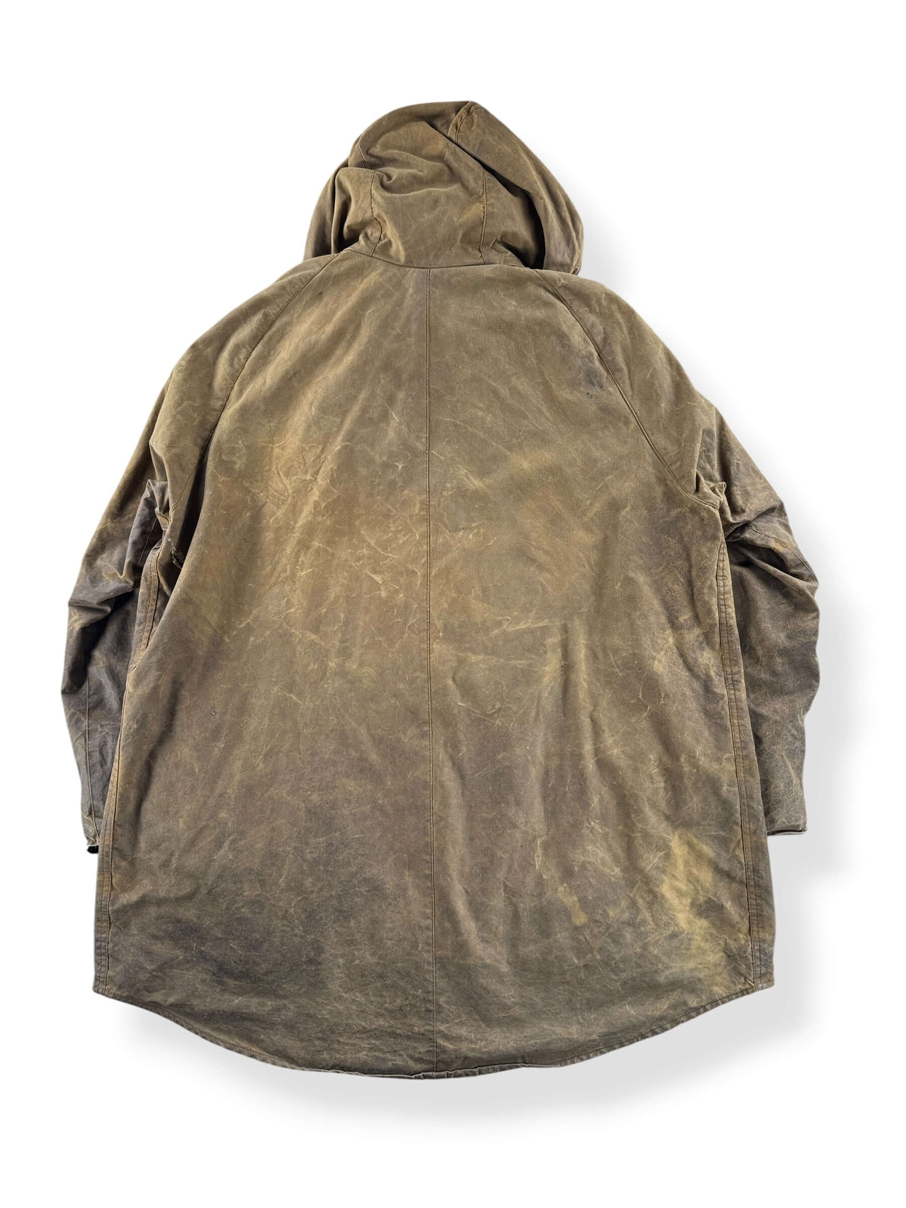 Back of Vintage Barbour Longshoreman Oilcloth Anorak SZ L
