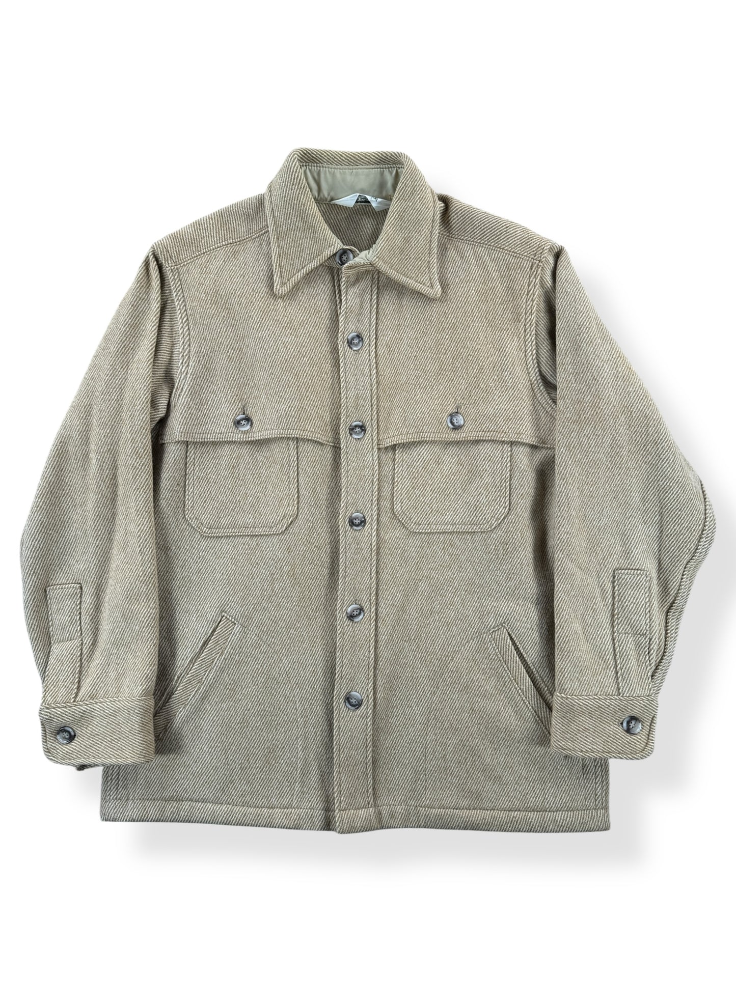 Front of Vintage Woolrich Halibut Cape Coat SZ L