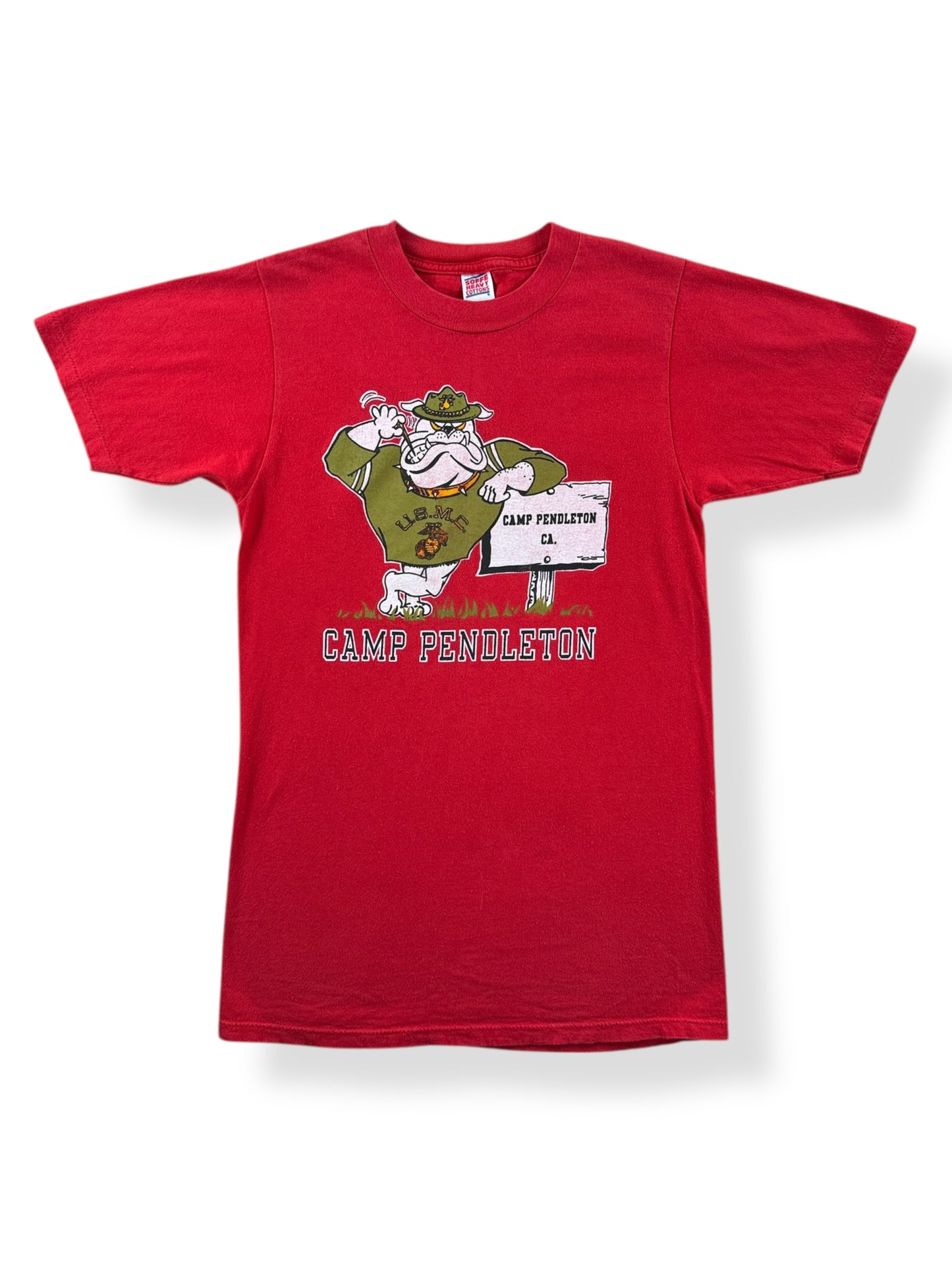 Front of Vintage Camp Pendleton Tee SZ S