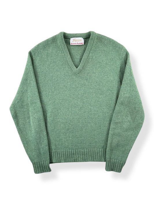 Front of Vintage Jantzen Scotch Tumbler V Neck Sweater SZ M
