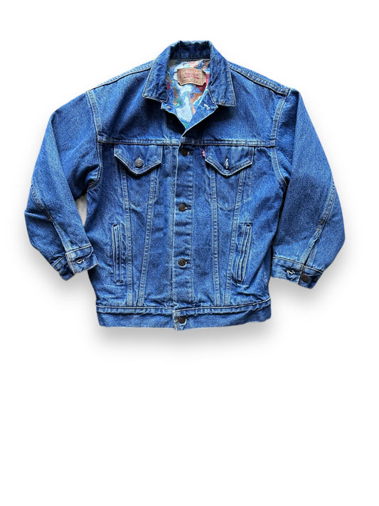 Front View of Vintage Lined Levis Denim Jacket SZ M | Vintage Denim Seattle