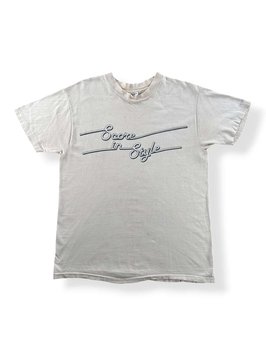 Front of Vintage Score in Style Tee SZ L (Fits M)