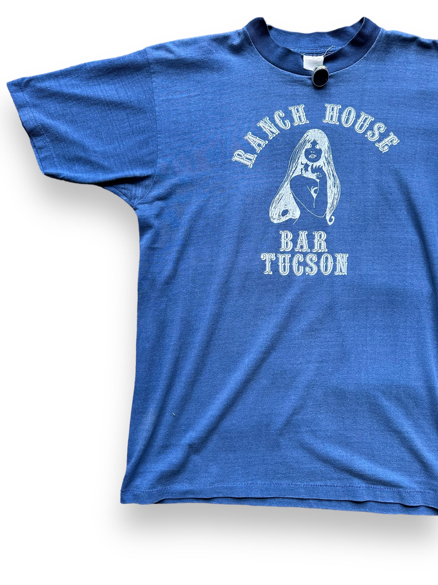 Front Right View of Vintage Ranch House Bar Tucson Tee SZ L | Vintage Nudie Bar T-Shirts Seattle | Barn Owl Vintage Tees Seattle